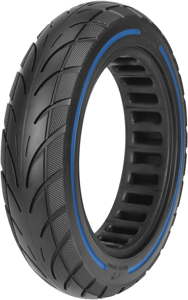 VOLOHAS 10 X 2.125 Solid Tyres 250 X 54 Solid Tyres for Xiaomi 4Pro/4Lite/Ninebot Uifi/F20D/F30D/F40D/F40E Electric Scooter, 10 Inch Solid Rubber Tyres, Highly Elastic Replacement Tyre (Blue, 1 Piece)