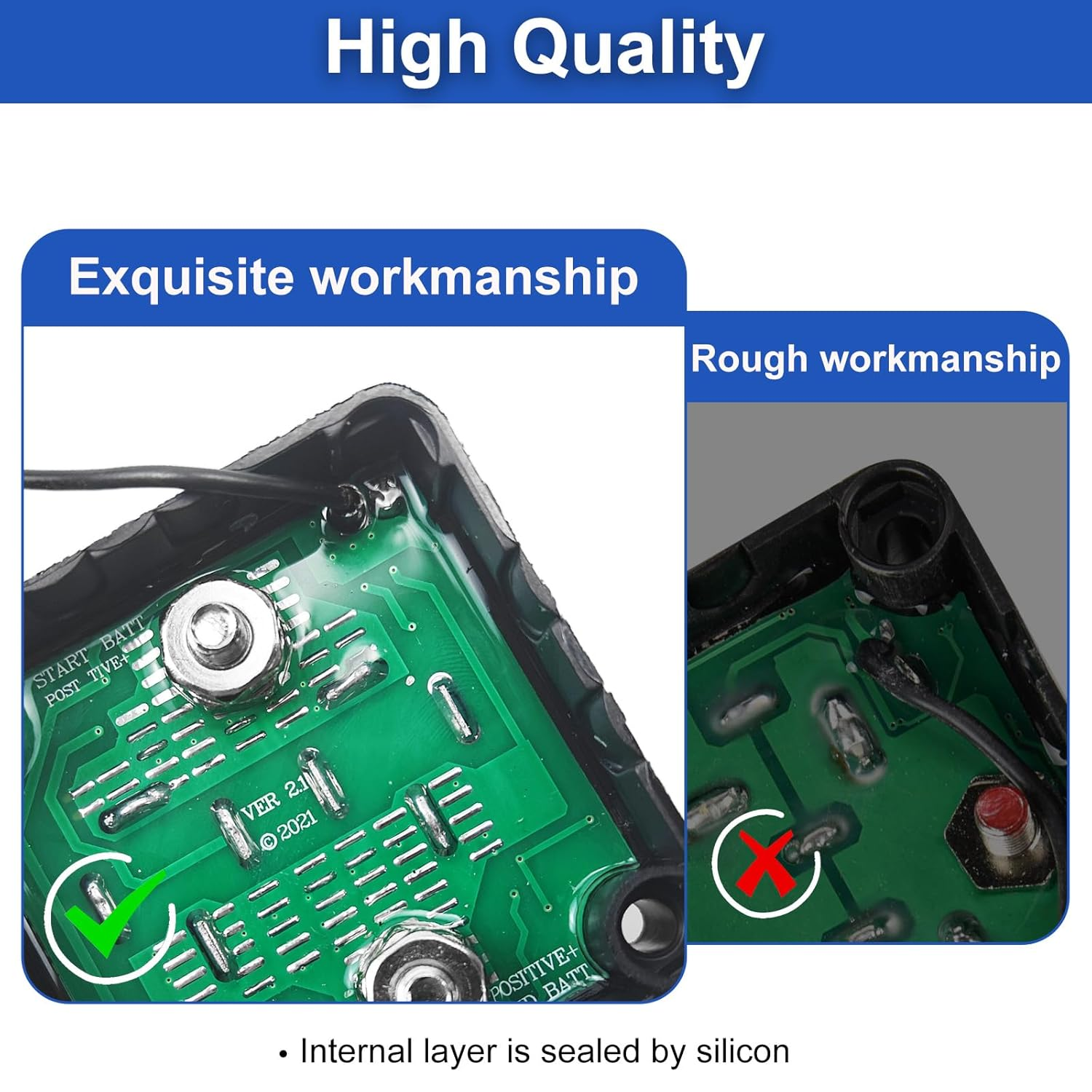 Split Charge Relay Dual Battery Isolator Voltage Sensitive Relay VSR Smart Battery Isolator 12V 140Amp with Led Voltmeter for Marine Truck ATV UTV RV Boat Not Fit for Lithium Batteries image number 4