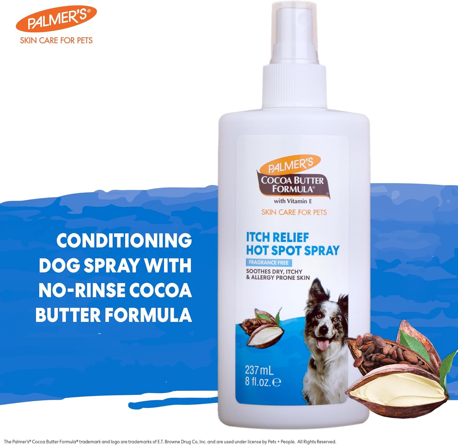 Palmer'S for Pets Itch & Hot Spot Relief Spray with Cocoa Butter 8Oz image number 1
