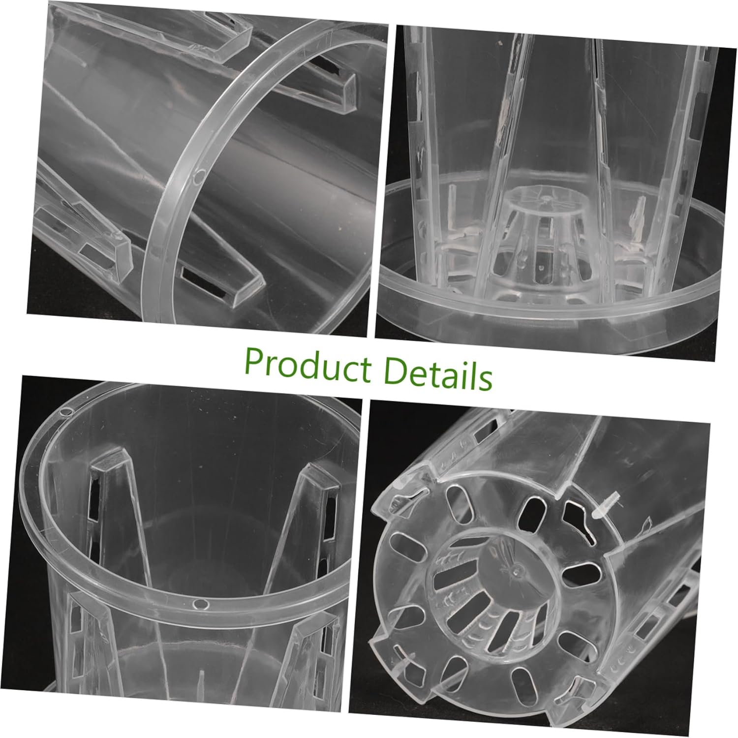 SUPVOX 5Sets Orchid Pots Saucers Breathable Slotted for Healthy Root Growth for Orchids and Flower Gardening image number 3