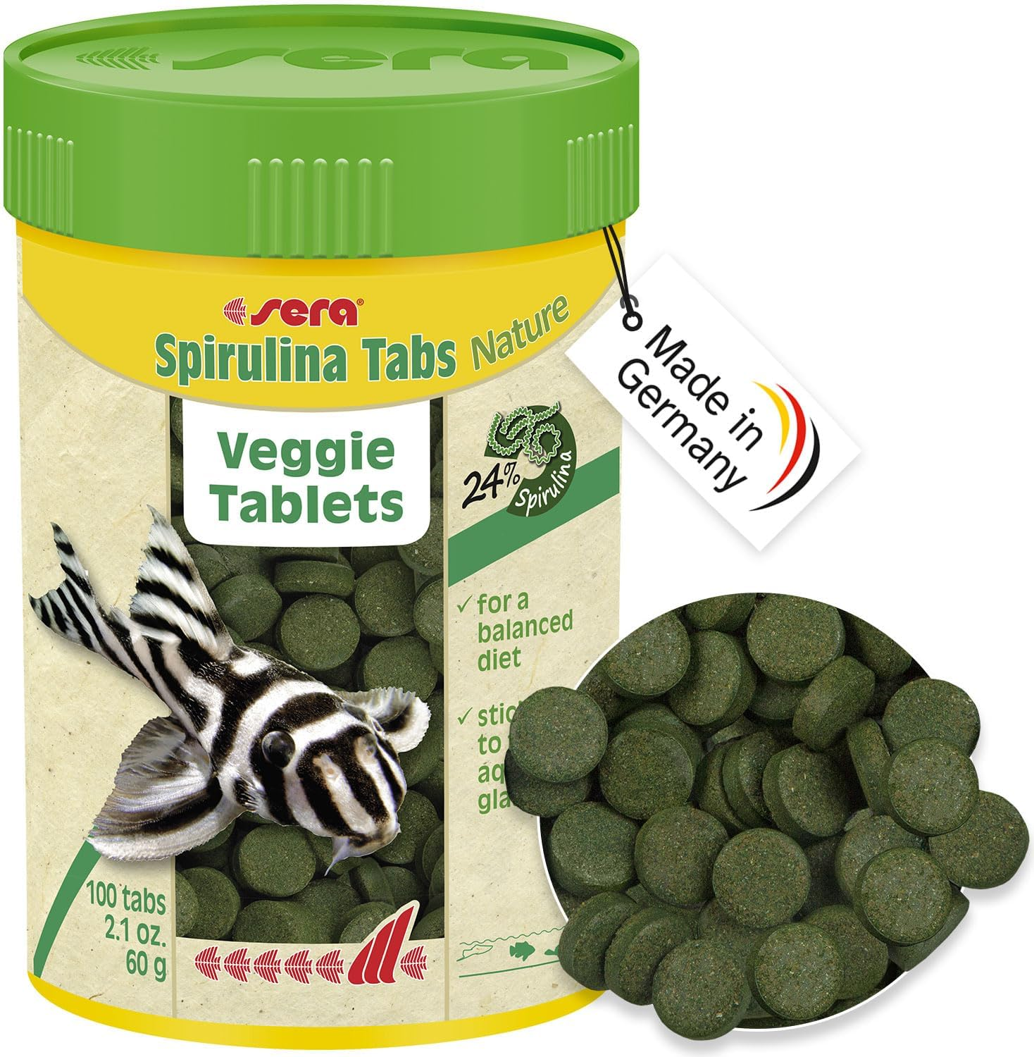 Sera Spirulina Fish Food Tablets, 100 Count image number 5