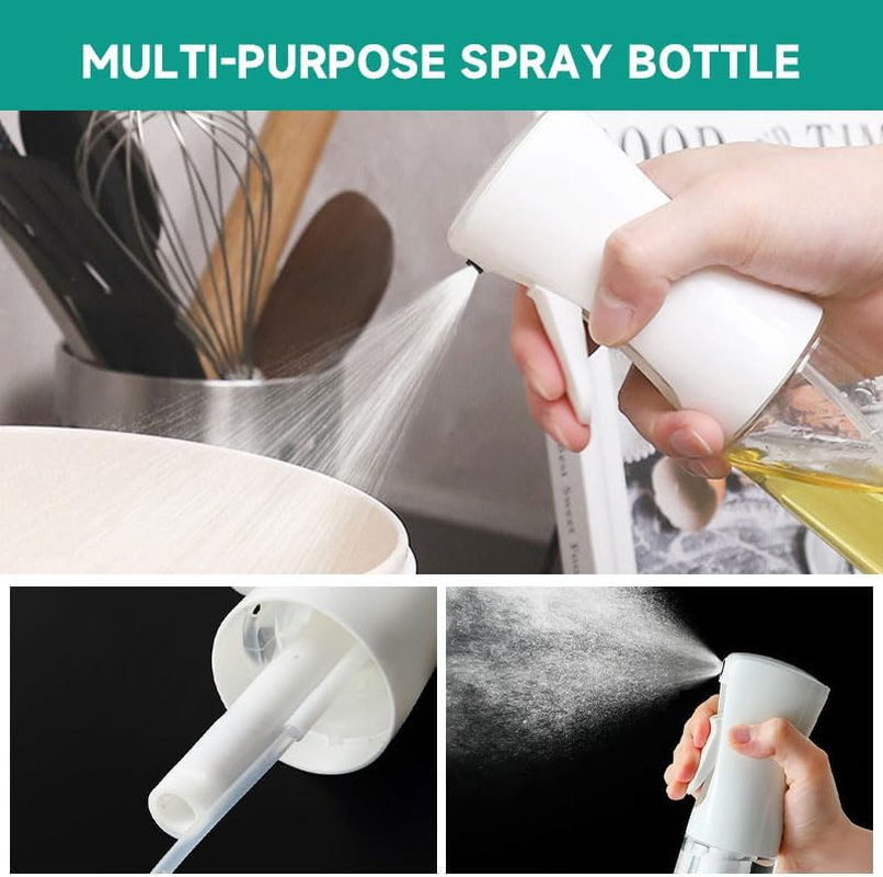 300Ml Fine White Mist Spray Bottle (Black) - White image number 3