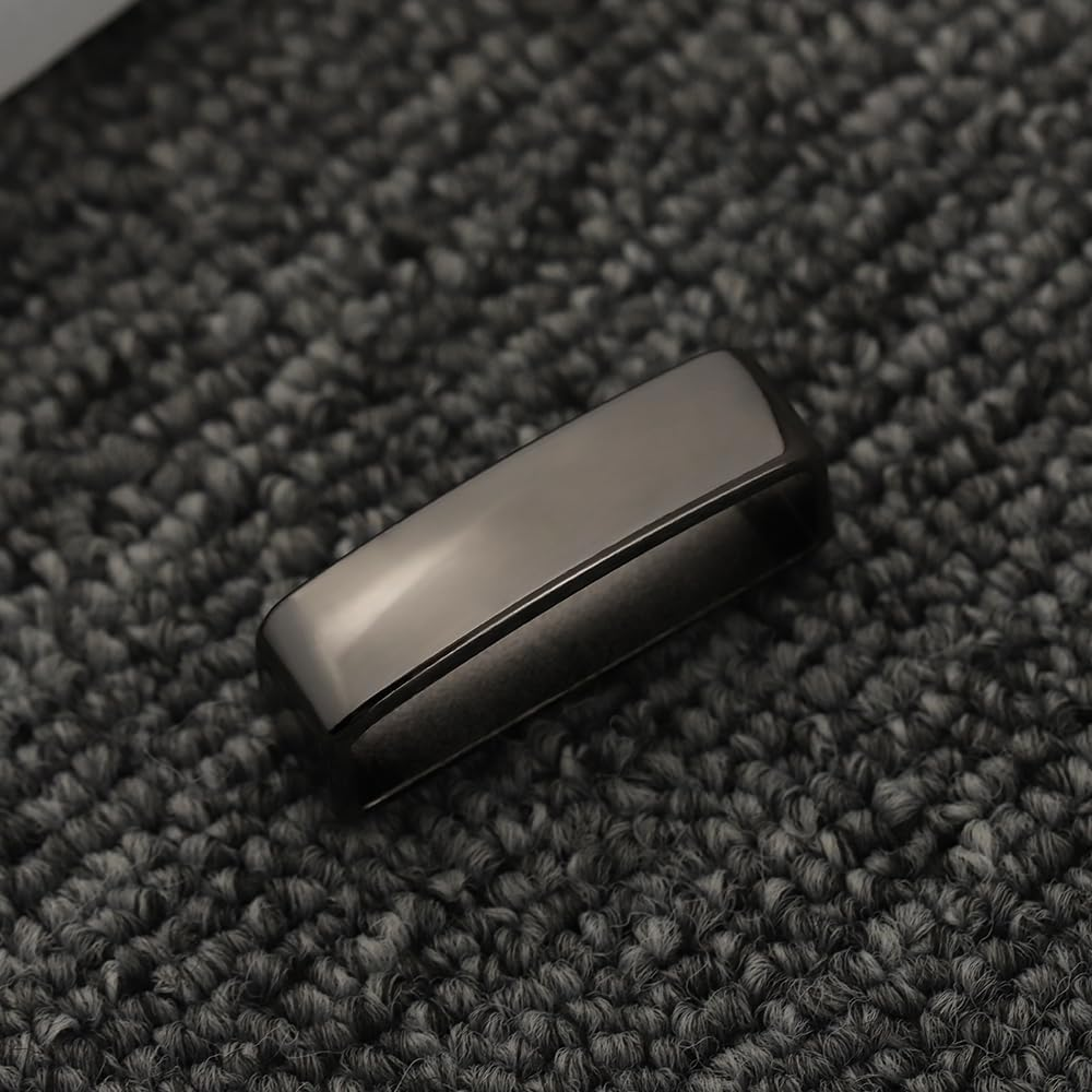 TANJUN 2Pcs Belt Loop Keepers 33Mm-35Mm Metal Loops Anti-Slip Frosted Black Men'S Women'S Buckle Accessories