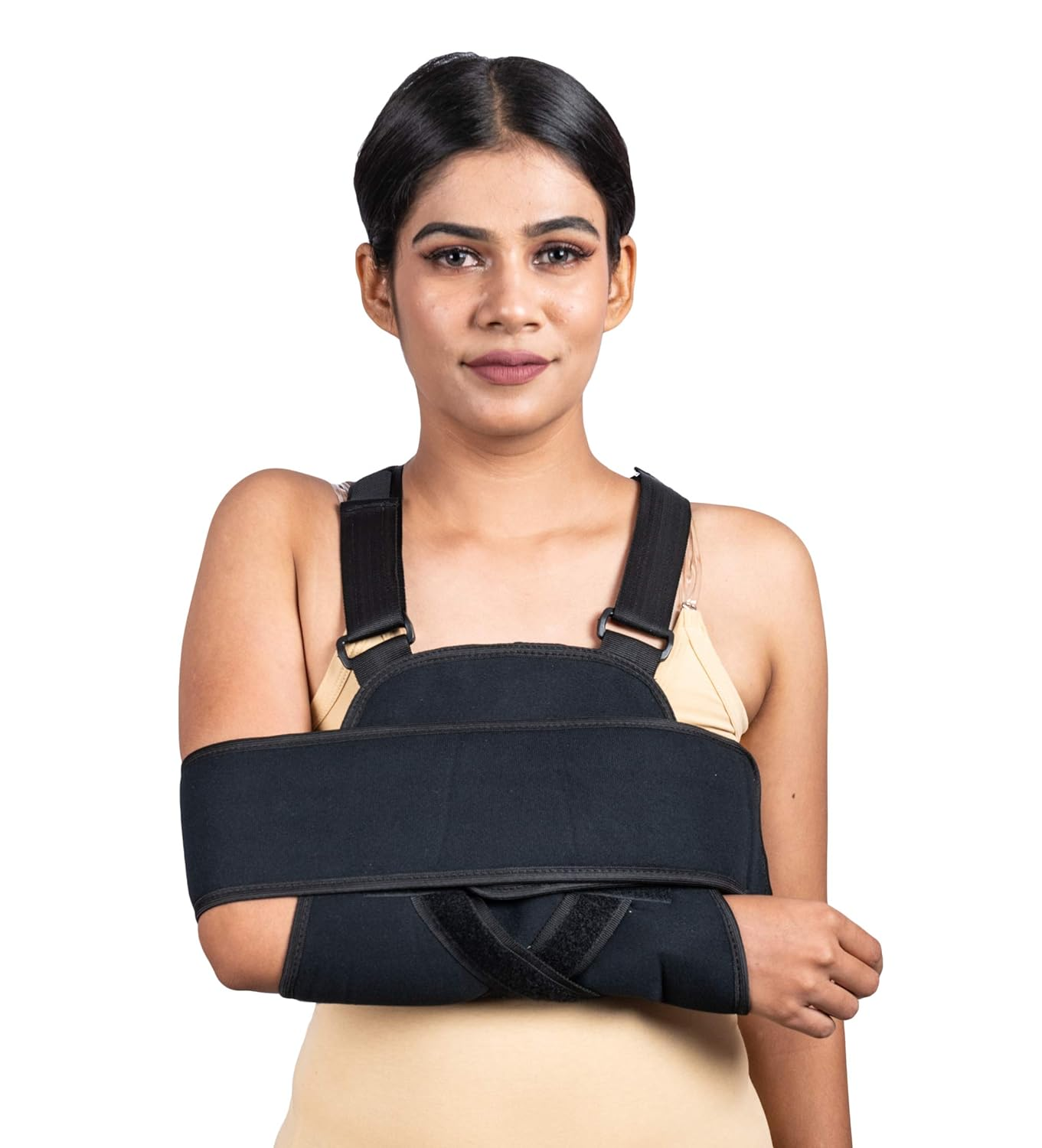 WC Arm Sling Shoulder Brace - Best Fully Adjustable Rotator Cuff and Elbow Support Sling -Includes Immobilizer Band for Quick Recovery -For Men and Women Shoulder Support Special("42-54") image number 3