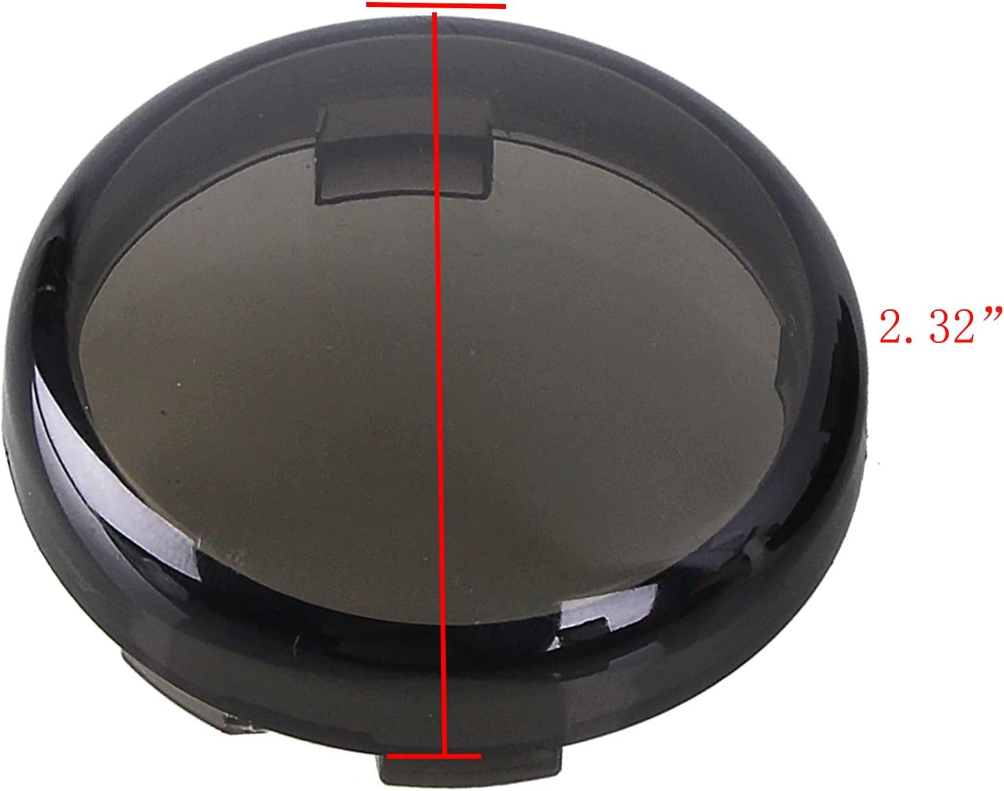 Smoke Turn Signal Lens Cover Compatible with Harley-Davidson Sportster Street Glide Road King Softail,4 PCS image number 2