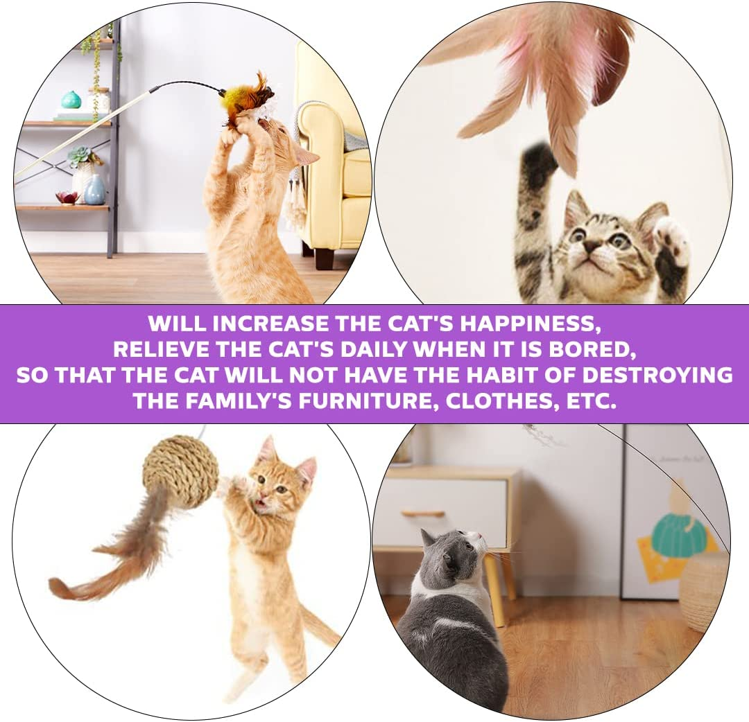[2PCE] Pet Basic Original Interactive Cat Wand Toy for Playful and Stimulating Playtime, Engage Your Feline Friend image number 3