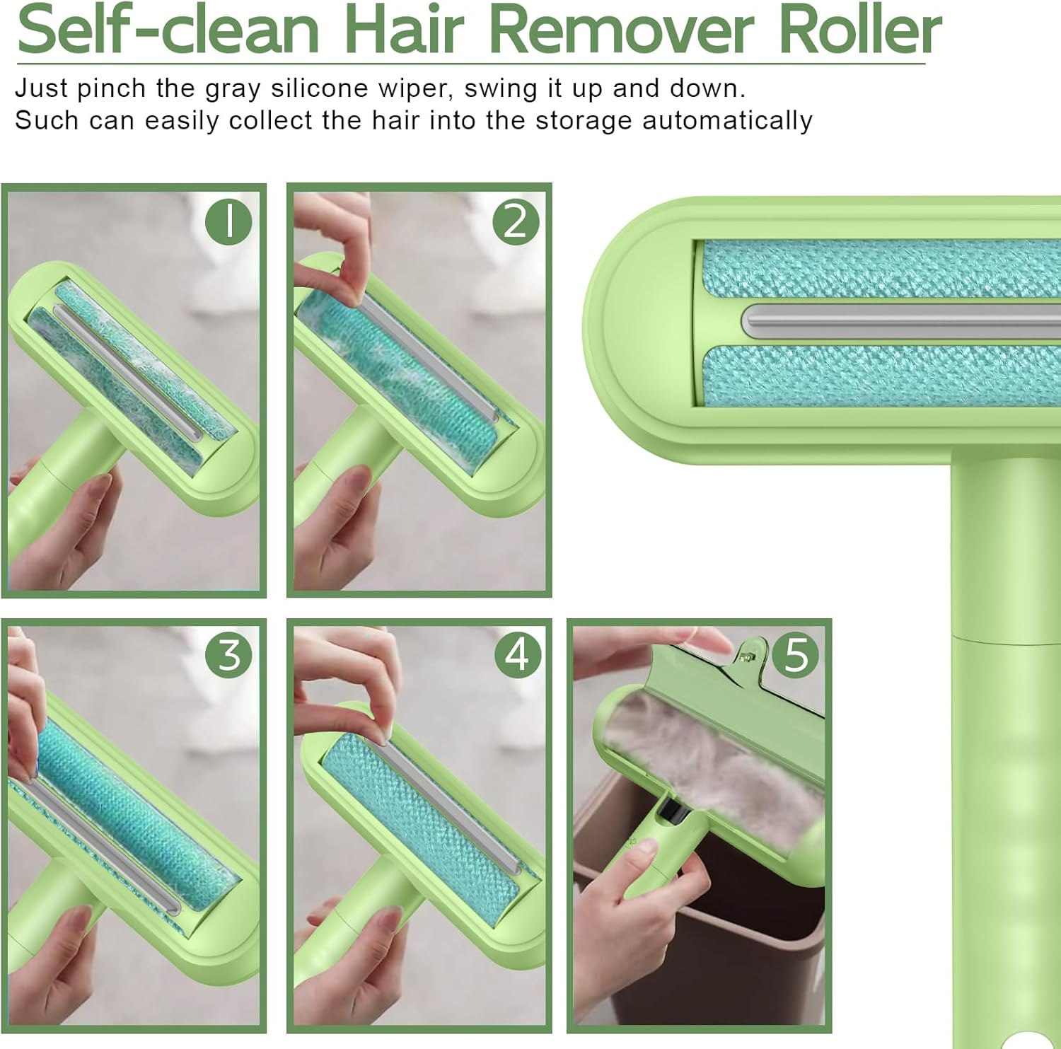 Lint Roller for Pet Hair, Pet Hair Remover for Clothes, Furniture, Cat Bed, Dog Hair Remover, Cat Hair Remover, Lint Brush for Cat and Dog Hair image number 3