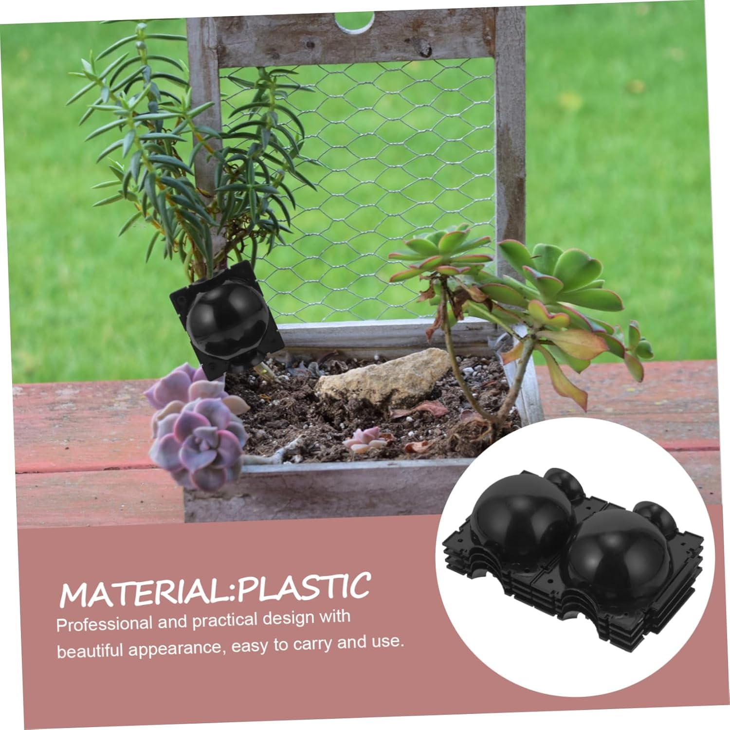 Outanaya 4Pcs Rooting Boxes for Tree Cuttings Plant Propagation Balls Grafting Rooting Apparatus Gardening Tools Devices image number 3