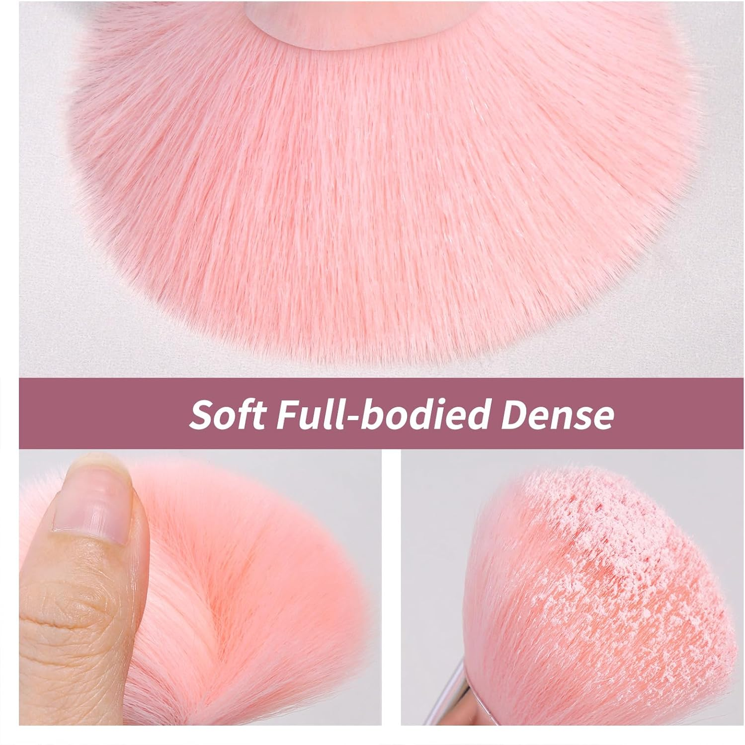 MAANGE Makeup Brush Set 30 Pcs Premium Synthetic Makeup Brushes Foundation Eye Shadow Powder Concealers Highlight Blending Brush Professional Make up Brush Set (Pink Silver) image number 3