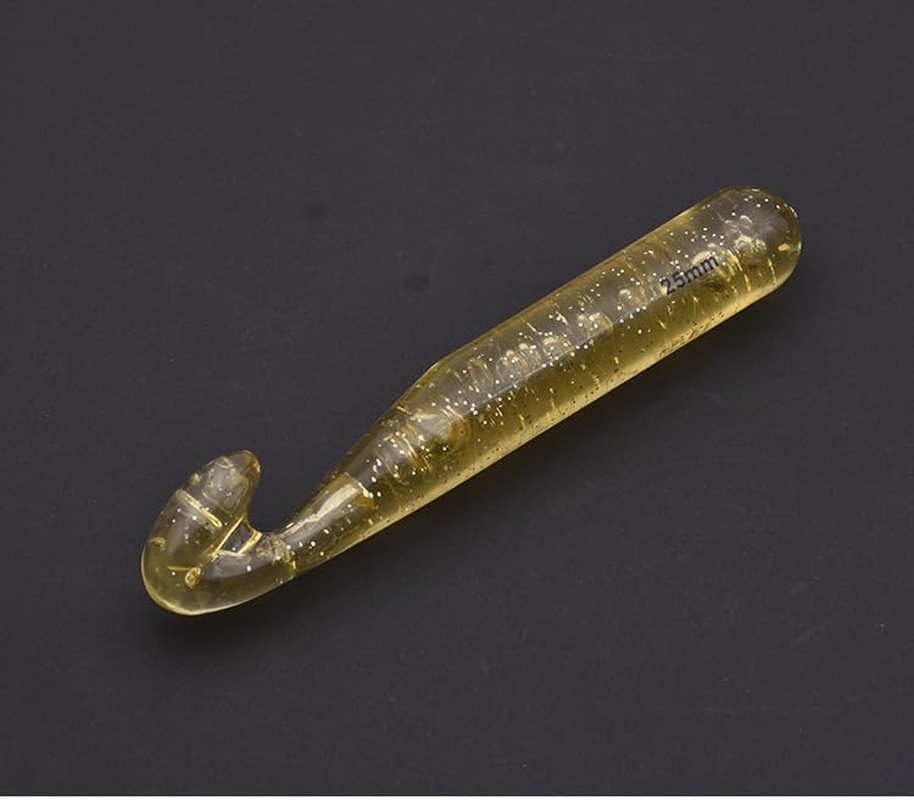 LORJE 5Pcs Huge Crochet Hooks Set, Large Crochet Needles Hooks,Coarse Knit Crochet Hooks,Plastic Knitting Needles Kit DIY Yarn Sewing Craft Knitting Tool,12Mm-25Mm for Crocheting Knitting Needles Set Weaving Tools