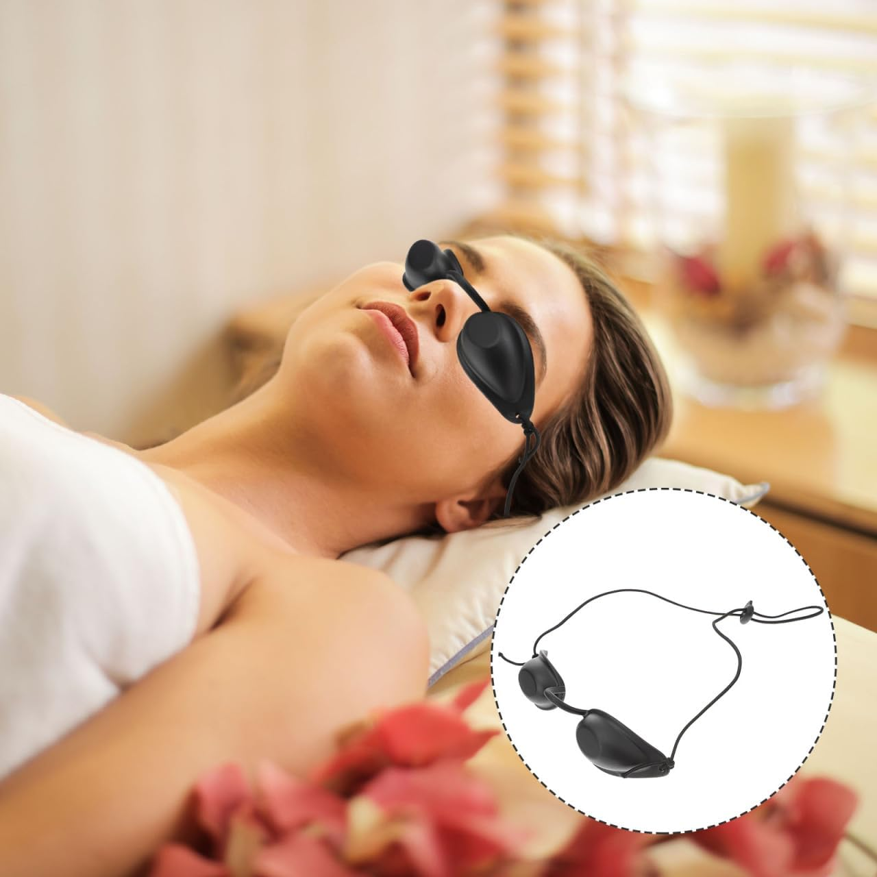 Healeved Photorejuvenation Eye Mask Safety Goggles Led Protection Hard Shell Eye Patch for Beauty Treatments image number 3