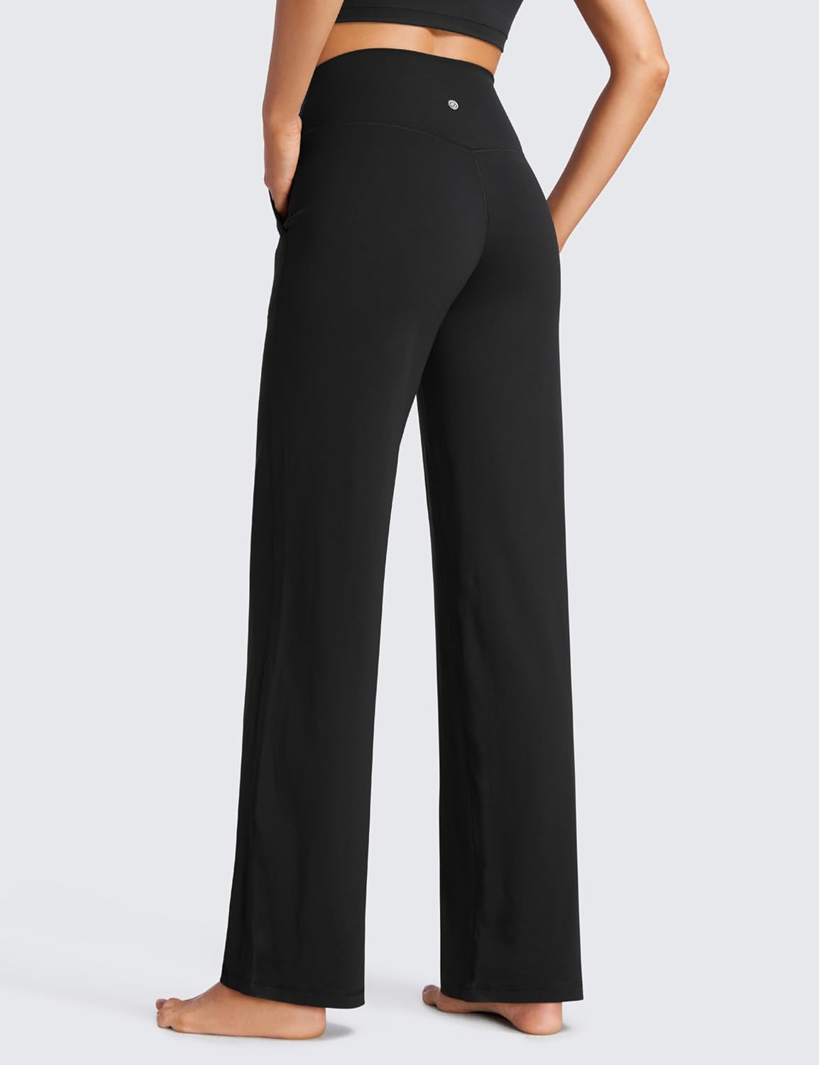 CRZ YOGA Womens Butterluxe High Waist Wide Leg Pants with Pockets 31" - Buttery Soft Comfy Casual Yoga Lounge Leggings image number 1