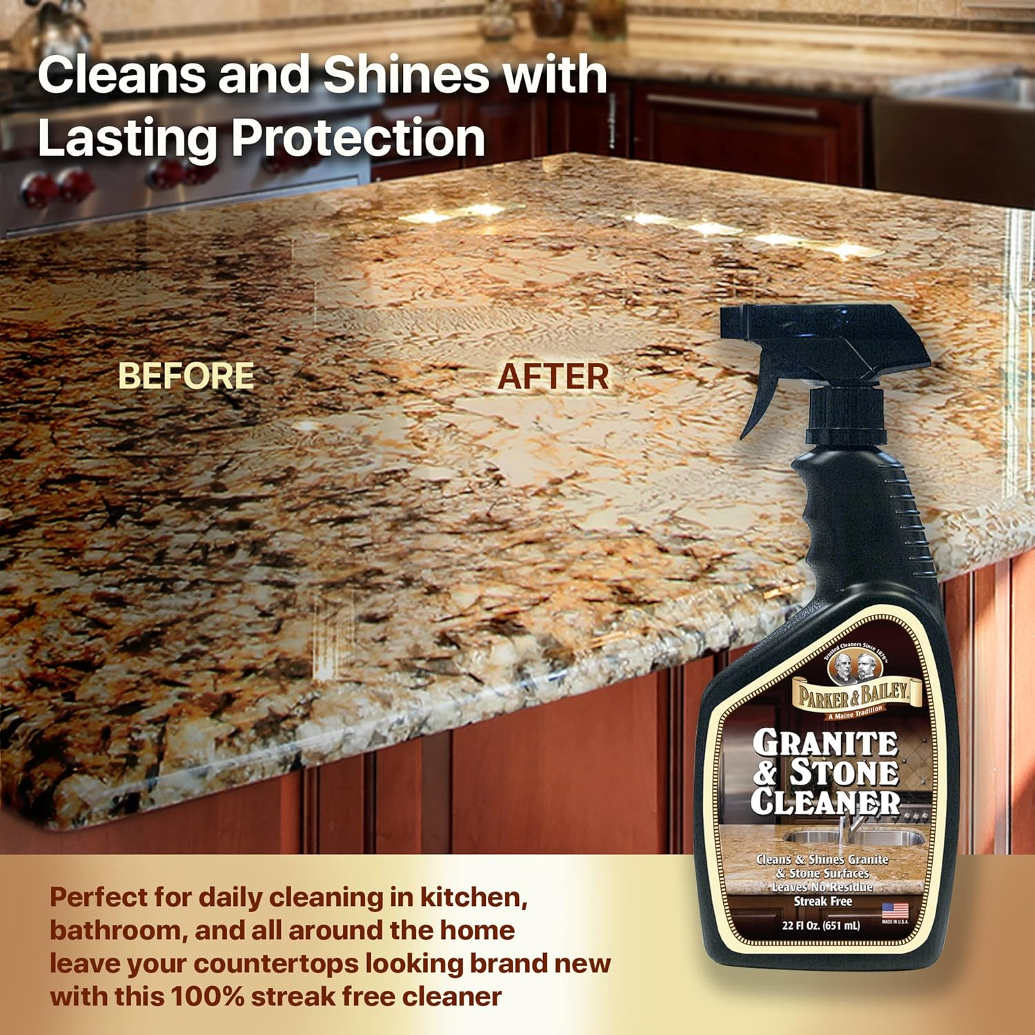 Parker Bailey Cleaning Product Granite & Stone Cleaner 24 Oz., 144001, 24 Oz image number 1