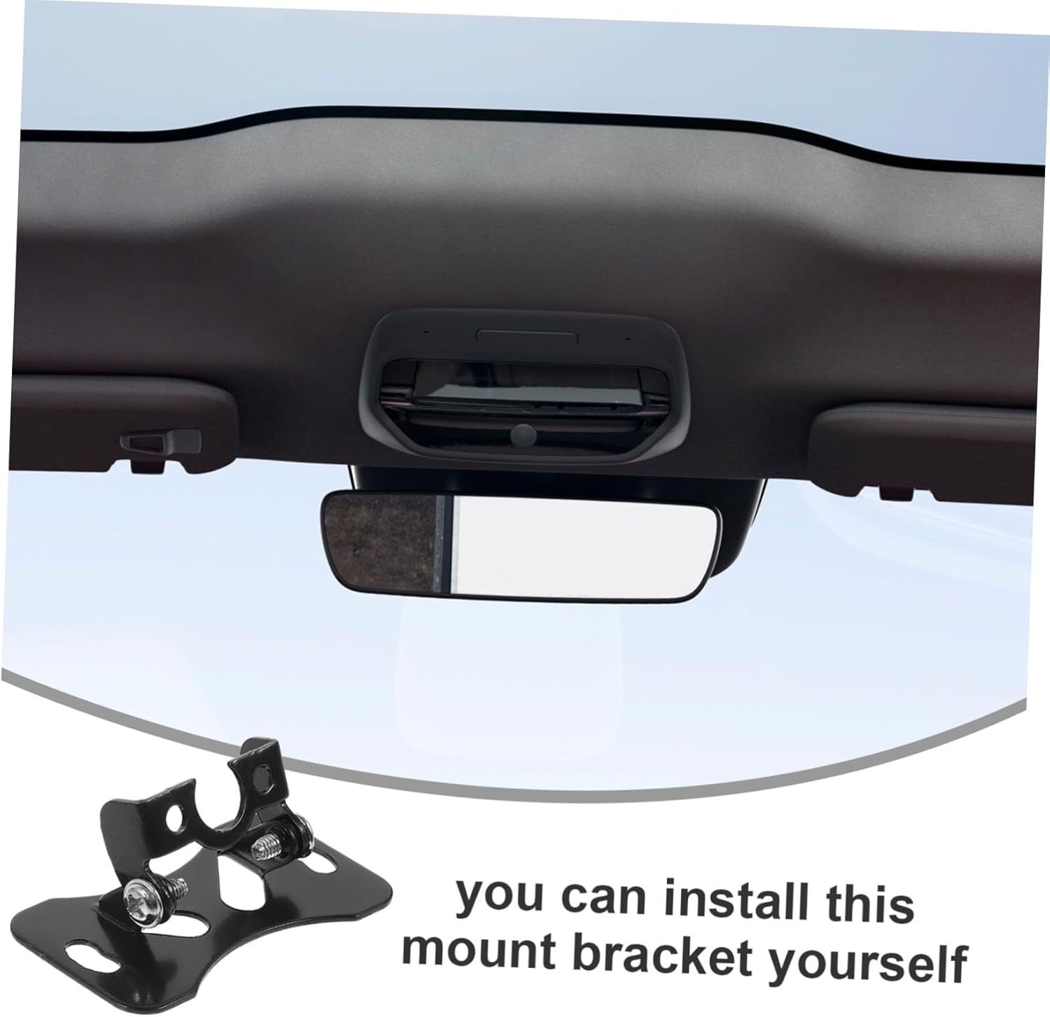 Generic 90 Degree Rear View Mirror Camera Bracket Universal Fit for Car Rear View Camera Mount License Plate Bracket image number 4