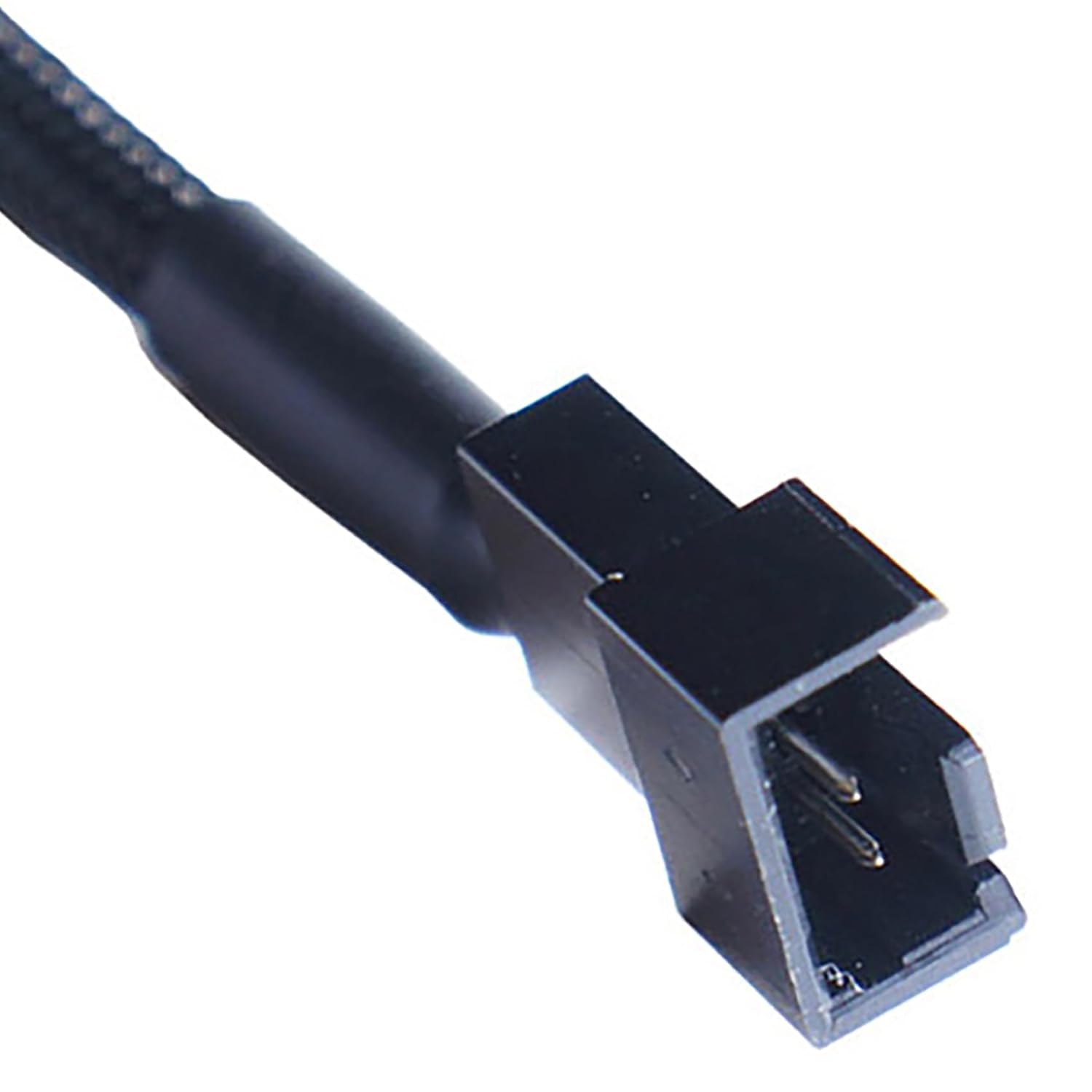 Tunghey 2Pack SATA to 2-Way Fan Splitter Adapter Cable - Sleeved Braided Y Splitter for Computer Case PC 3/4 Pin Extension Power Cable - SATA to Fan Converter 27Cm (1To2) - 1To3 image number 3