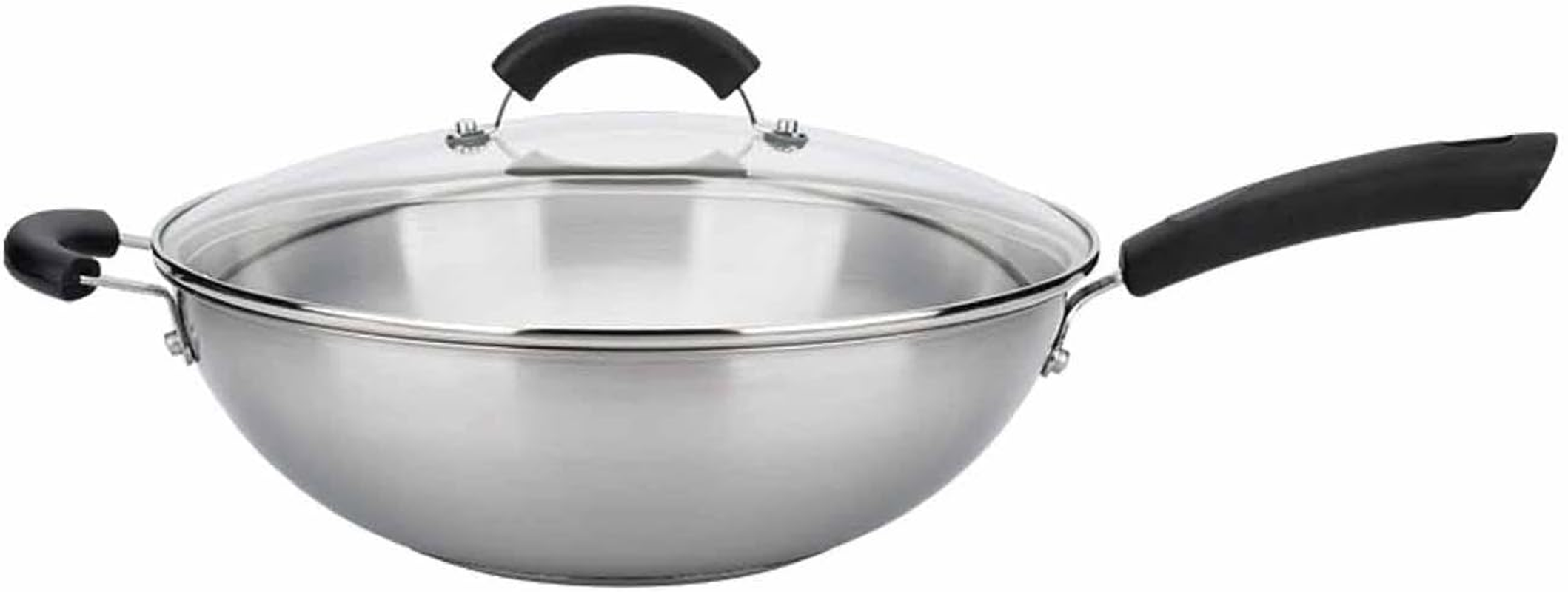 Meyer Centennial Stainless Steel 30Cm Covered Stirfry Pan, Induction Compatible, Dishwasher & Oven Safe, Tri-Ply Base, Fast Heating, Scratch Resistant, Silver image number 4