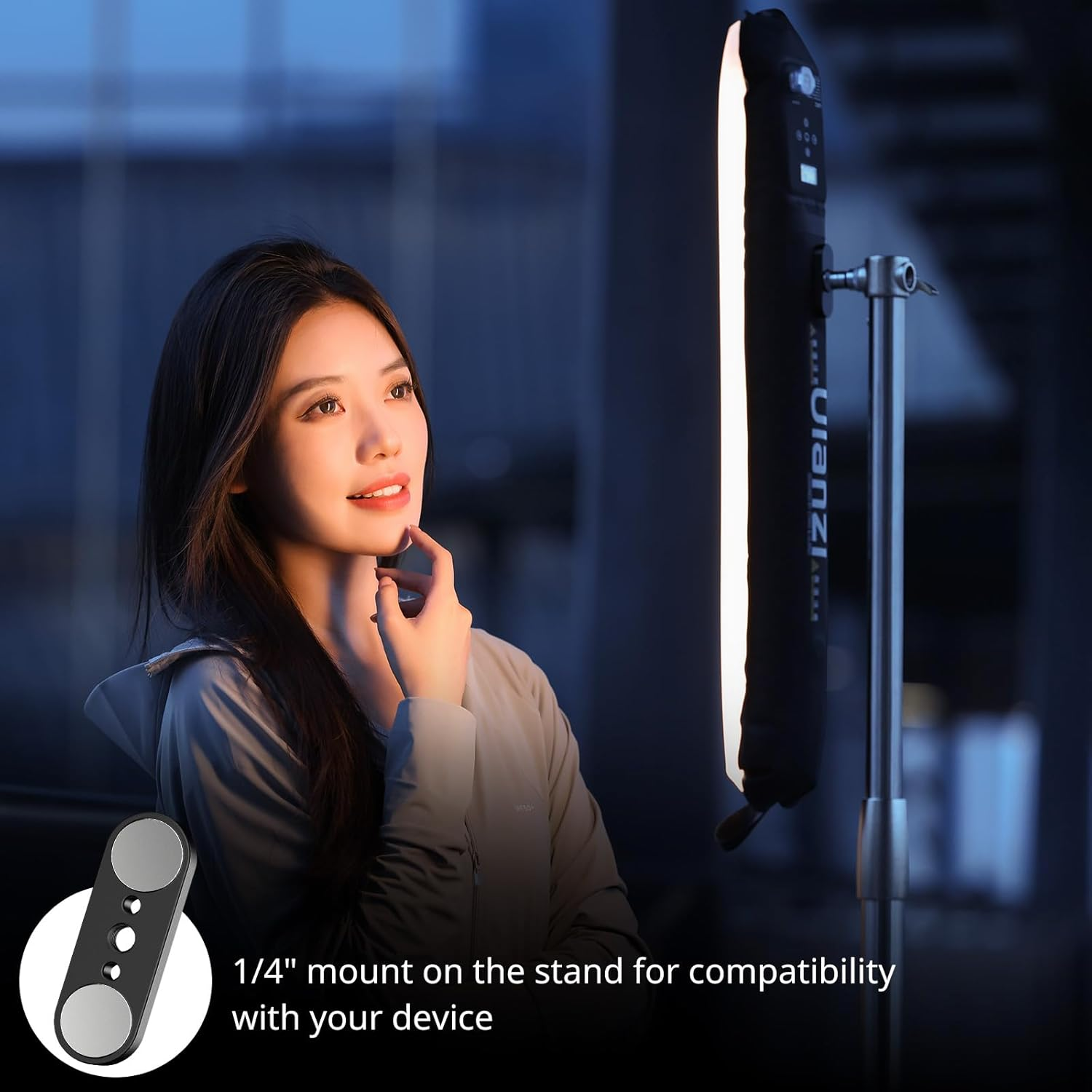 Ulanzi UA12 12W Bi-Color Portable Inflatable Tube Light, Handheld Magnetic 2700K to 6500K CRI 95+ Air Video Streaming Light 1/4" Mount Photography Lighting Stick image number 6