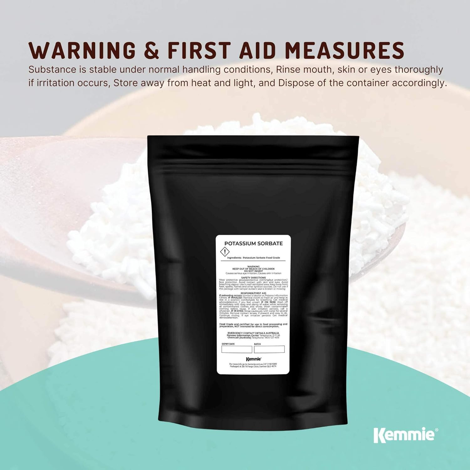 2Kg Potassium Sorbate Granules Food Grade Preservative Cosmetics Brew Skin E202 image number 1