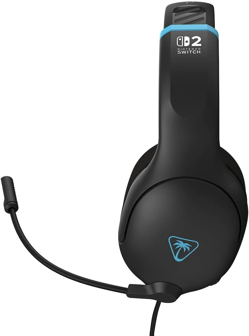 Turtle Beach Airlite Fit 2 Wired Gaming Headset &ndash; Officially Licensed for Nintendo Switch 2, Nintendo Switch, Durable, Lightweight, Charcoal Blue/Red image number 6