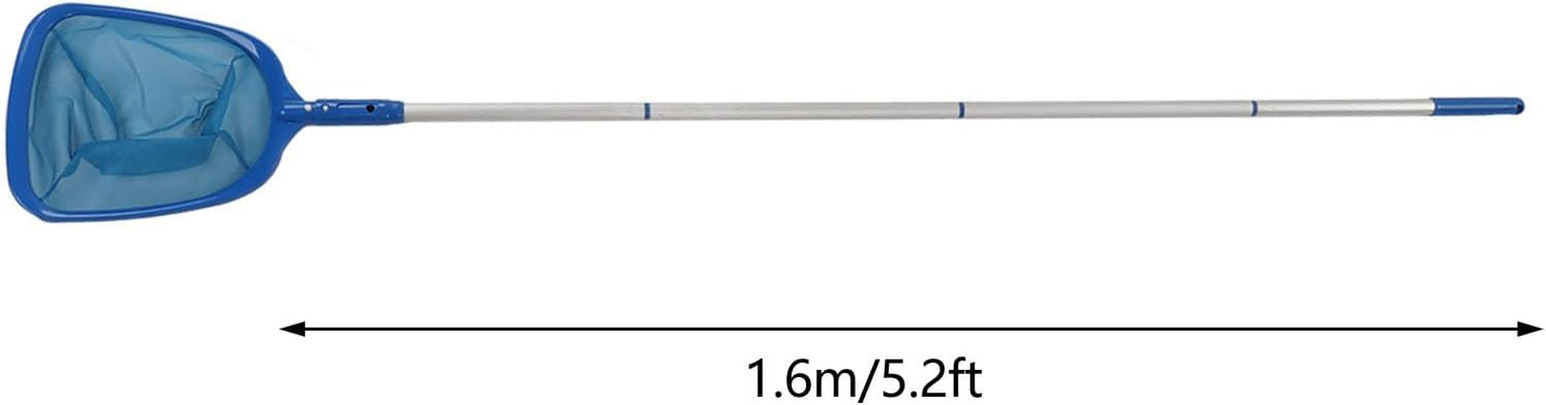 Pool Skimmer Net with 16Ft Telescopic Pole, Heavy Duty Swimming Pool Cleansing Net for Leaves & Debris image number 1