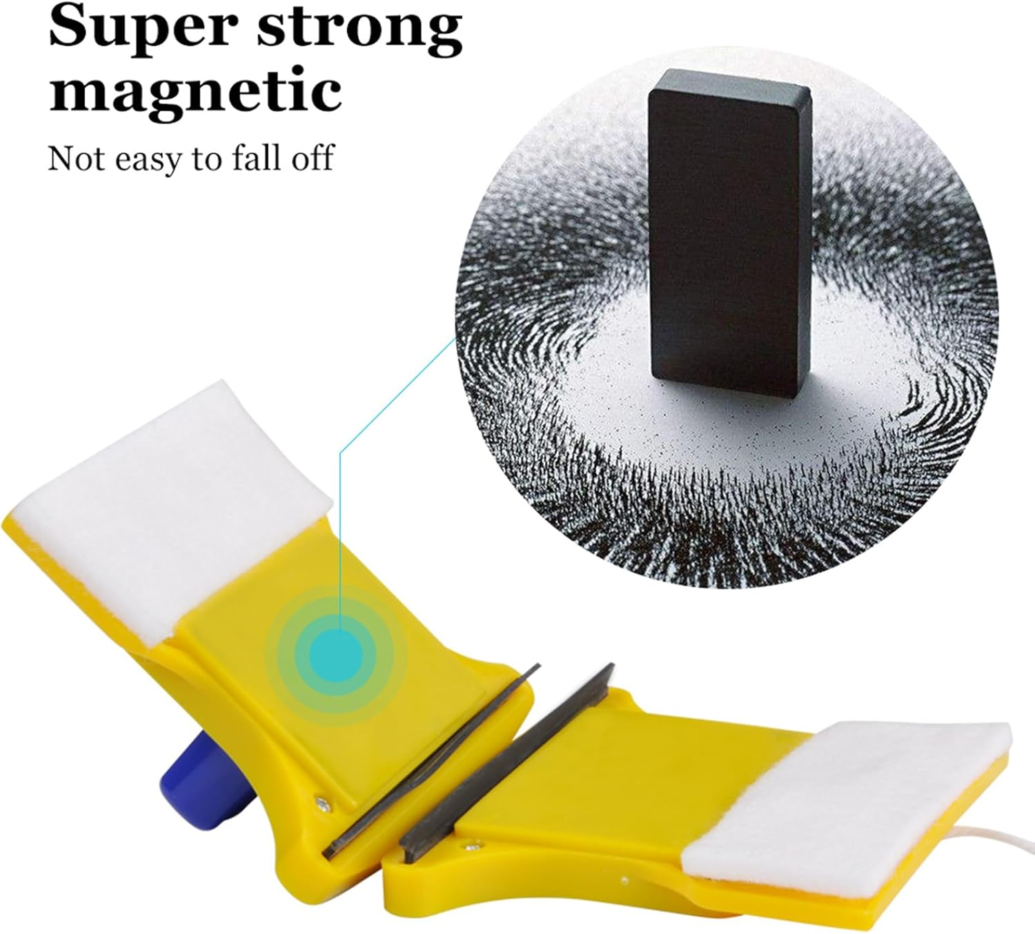 Magnetic Window Cleaner Window Magnetic Double -Sided Glass Wiping Cleaner Brush Tool Home image number 1