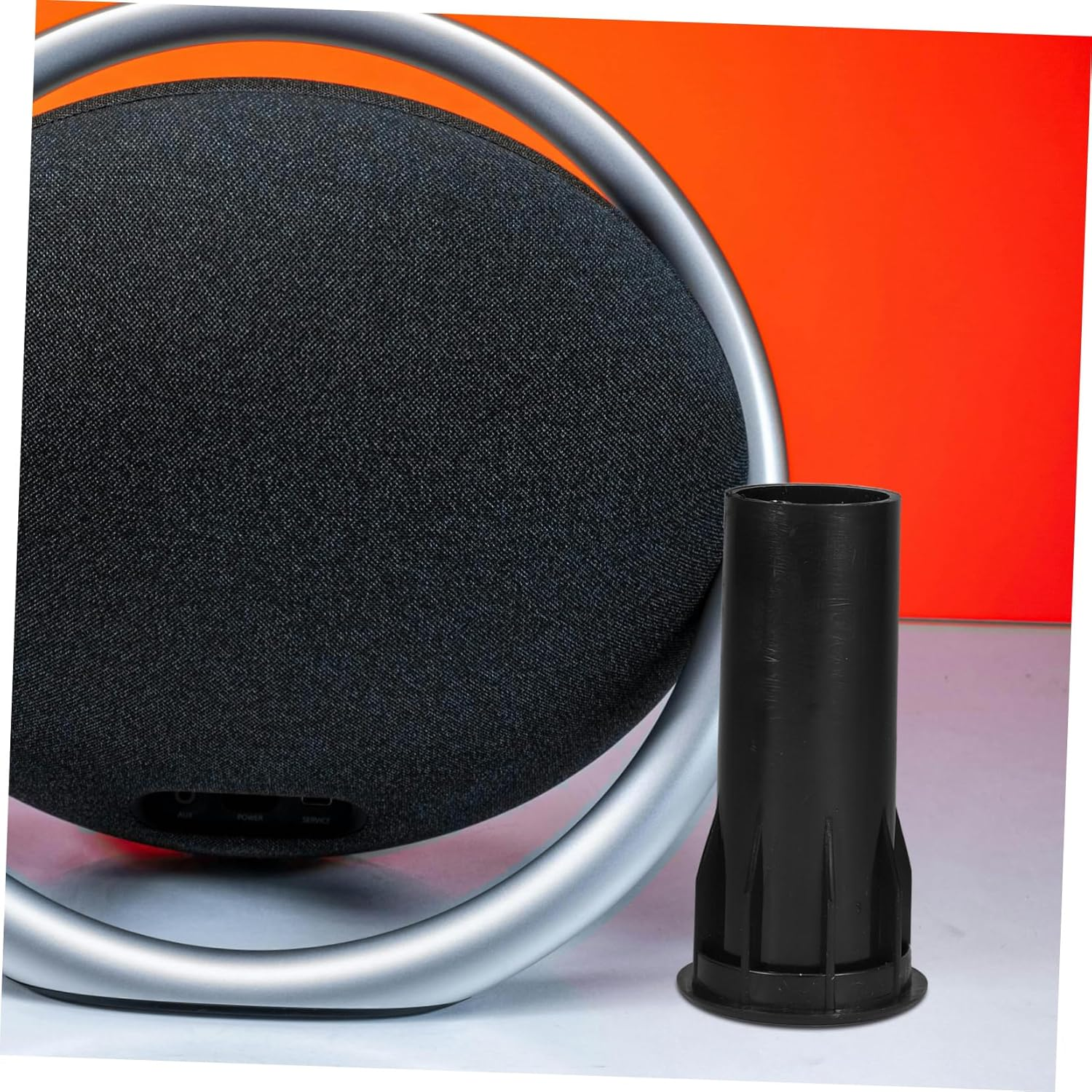 HOMSFOU 8Pcs Inverted Tube Subwoofer Bass Tube Plastic Speaker Enhancement Port Black For image number 4