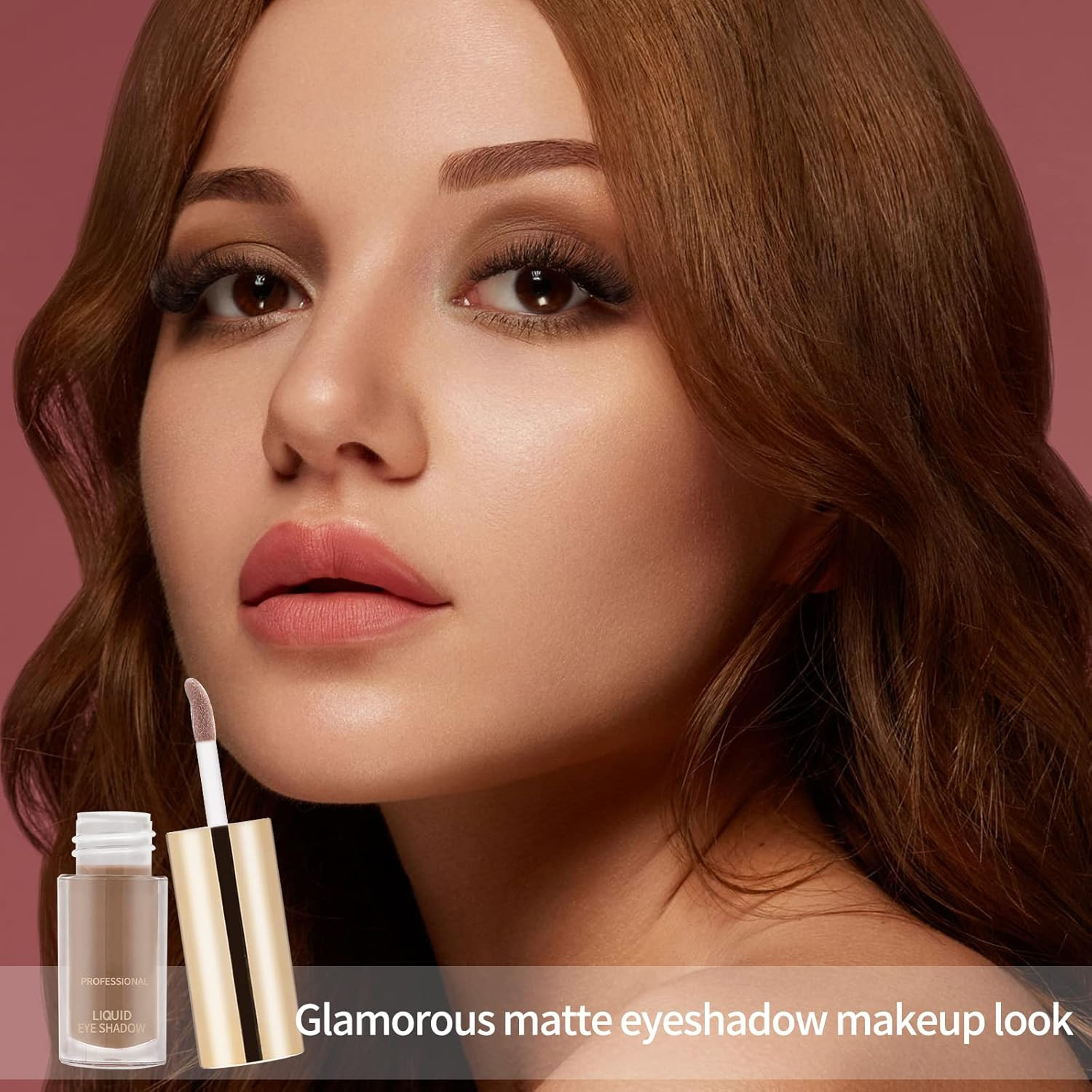 Boobeen Liquid Matte Eyeshadow, Long Lasting Waterproof Liquid Eyeshadow, Velvet Matte Cream Eyeshadow, Neutral Nude Eyeshadow Makeup - 05 image number 6