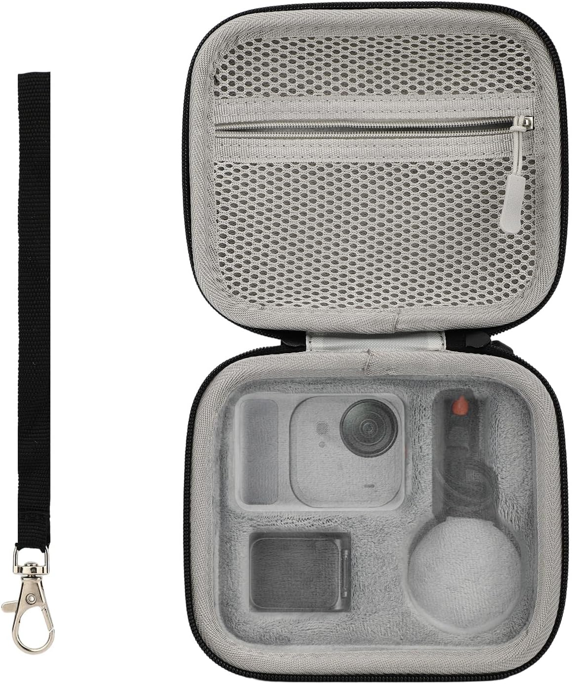 Carrying Bag for Insta360, Waterproof Portable Camera Storage Protective Case with Lanyard Practical Protective Accessories for Insta360 Go Ultra image number 3