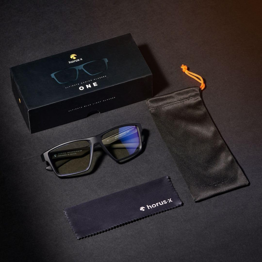 Horus X - Gaming Glasses | Blue Light Blocking Computer Screen Glasses | anti Fatigue and Eyestrain for Men and Women image number 1