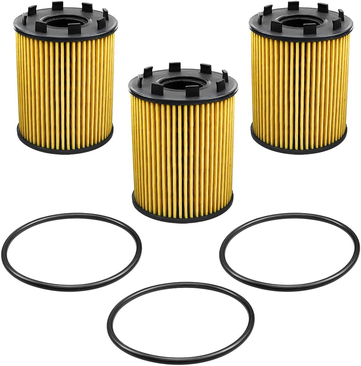 Engine Oil Filter Fit for Fiat 500 1.4L 2012-2019 500L 1.4L 2014-2020 124 Spider 1.4L 2017-2020 Replace 68102241AA 73500049, 3 Pcs image number 4