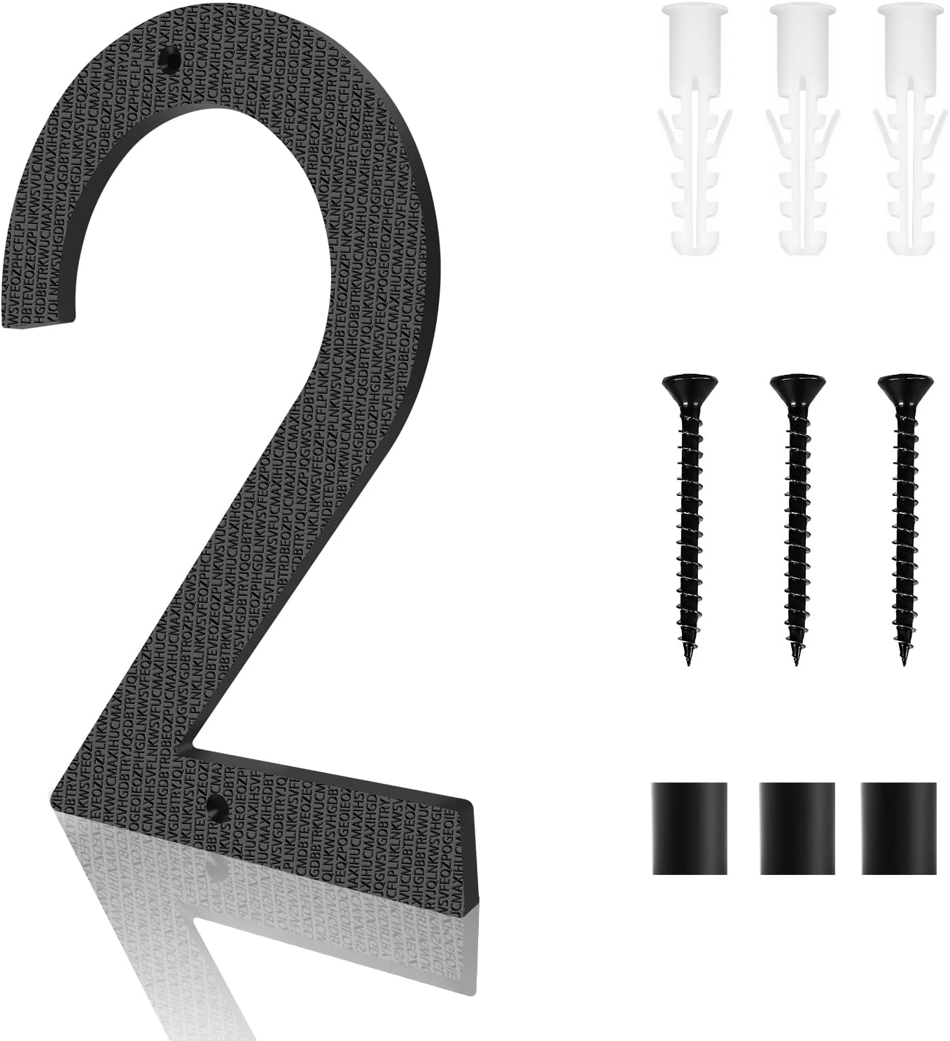 10 Inch Address Numbers for House | Large Floating Black House Numbers | outside Modern Rust-Proof Big House Numbers/Door Garage Gate |911 Visibility Signage (7)