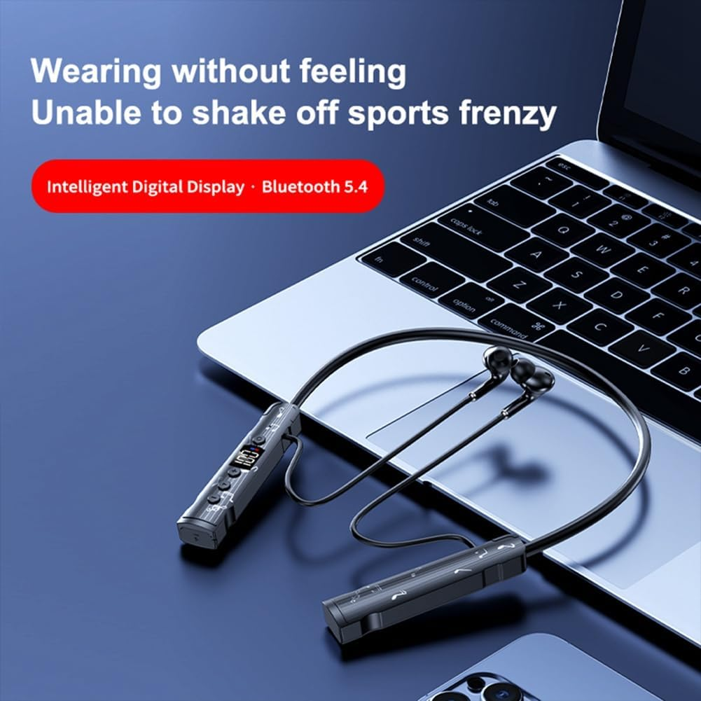 Peakloong LED Stereo Sports Headphones LED Stereo Bluetooth Headphone Large Capacity Battery image number 5