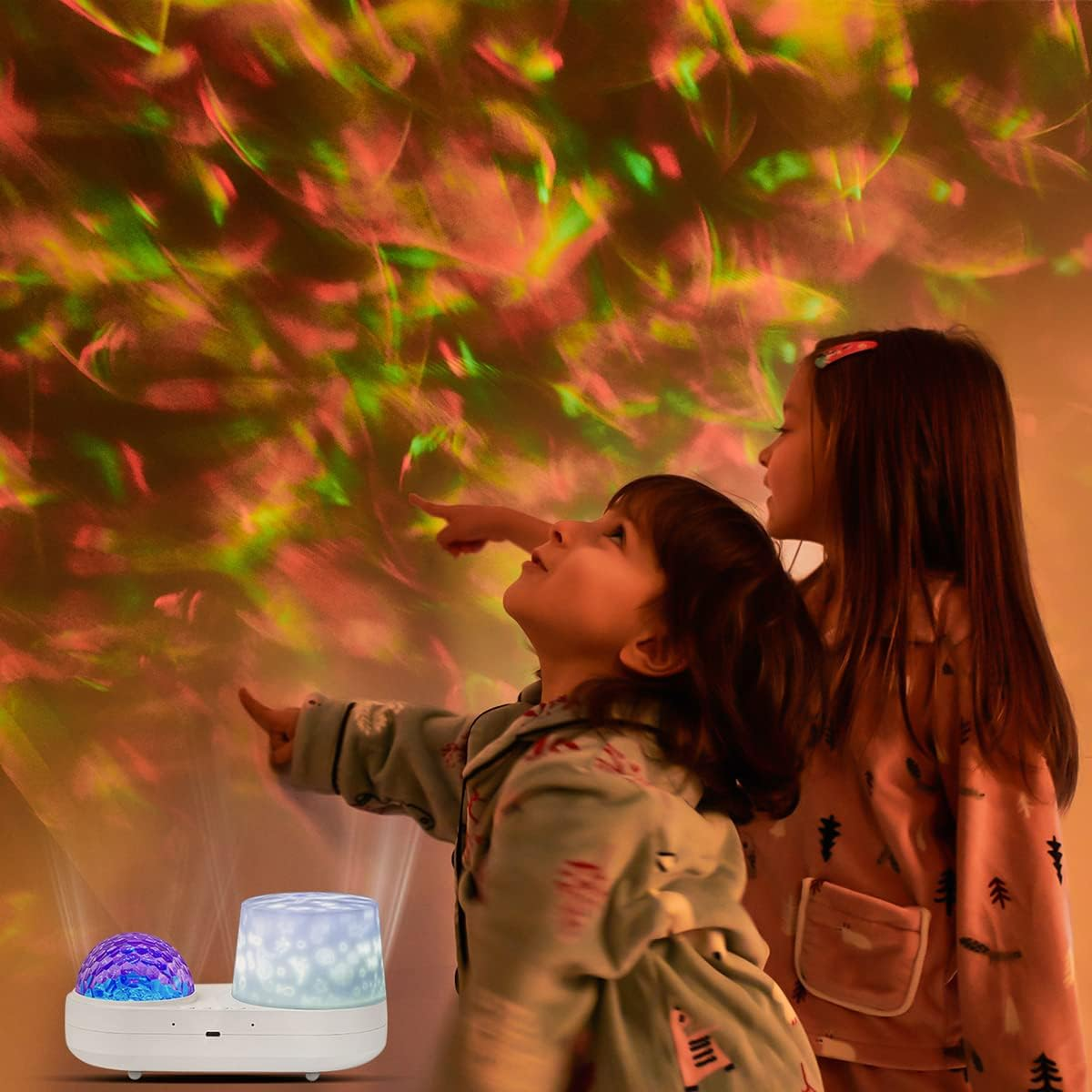 Ocean Wave Ceiling Projector, Night Light for Bedroom, Ceiling, 10 Color Ocean Waves + 21 Films, Night Light Projector with Timer 360&deg; Rotation for Kids Girls, Birthday, Christmas, Gifts image number 3
