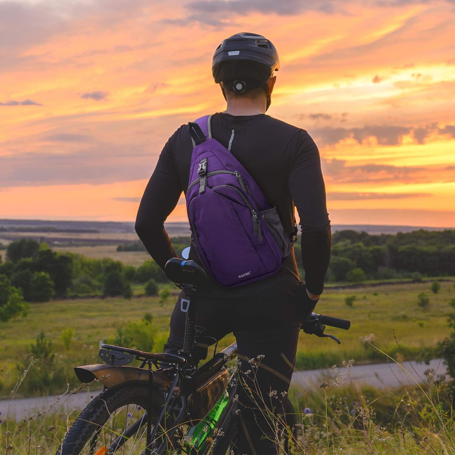 G4Free Sling Bag RFID Blocking Sling Backpack Crossbody Chest Bag Daypack for Hiking Travel image number 6