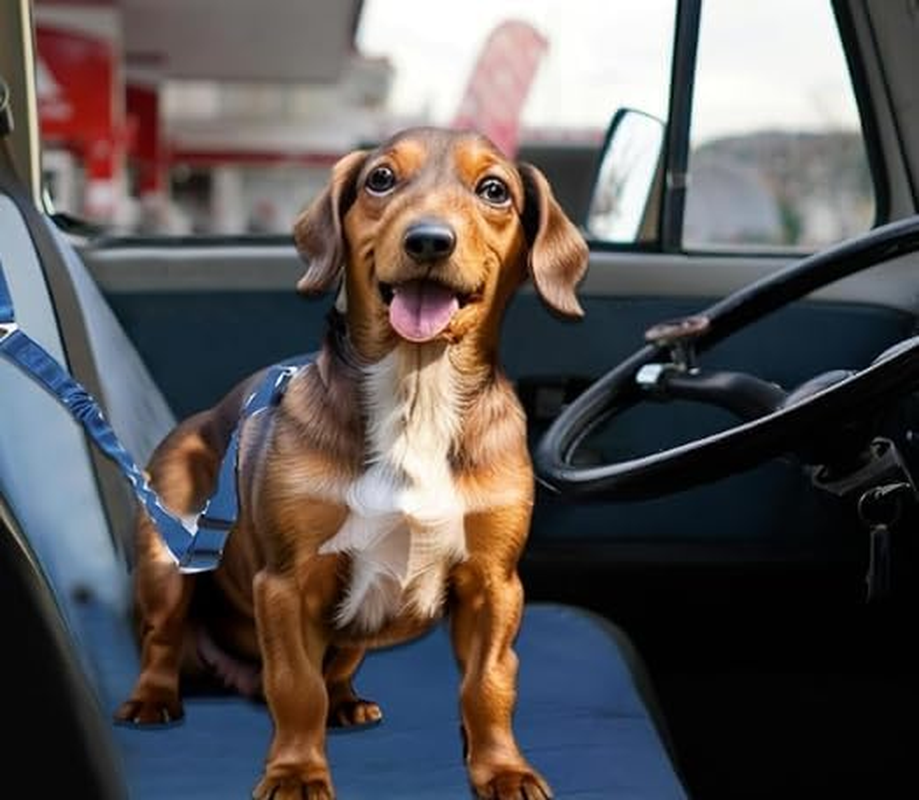 Double Dog Cat Seat Belts, Car Headrest Restraint Adjustable Travel Leash,Safety Elastic Leads Splitter Connect Vehicle Seatbelt Harness for 2 Dogs (Blue) - Black image number 5