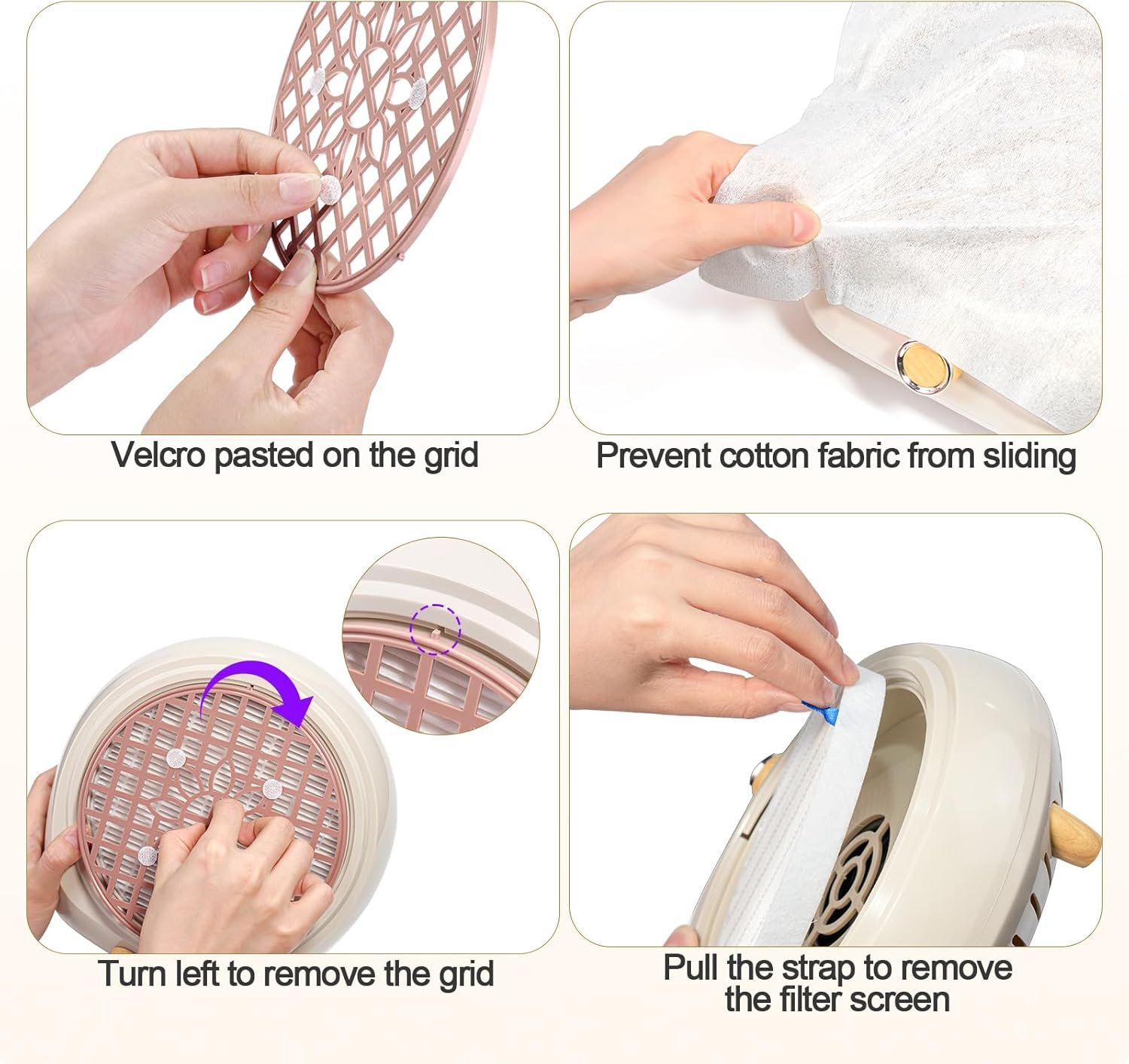 Nail Dust Collector with Reusable Filter, Electric Dust Suction Machine Manicure Pedicure Tool for Acrylic Gel Nail Polishing Nail Salon & Home Use image number 5