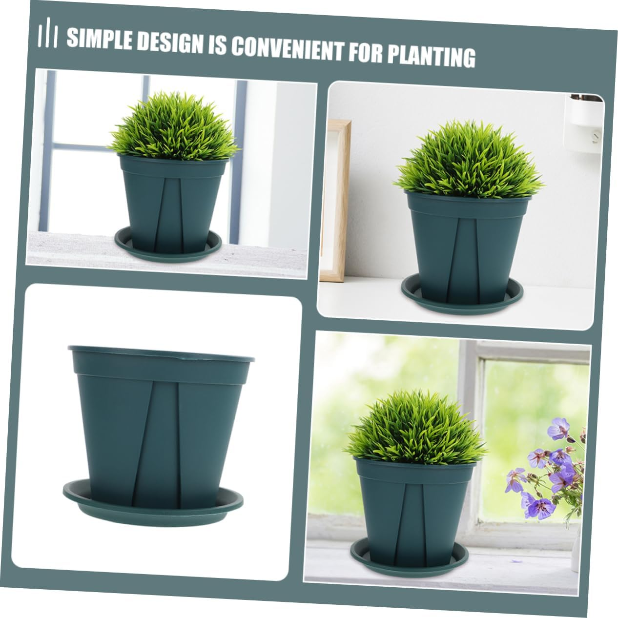Milisten 10Sets Thickened Air Circulating Orchid Pots with Removable Tray Root Control for for Indoor and Outdoor Gardening