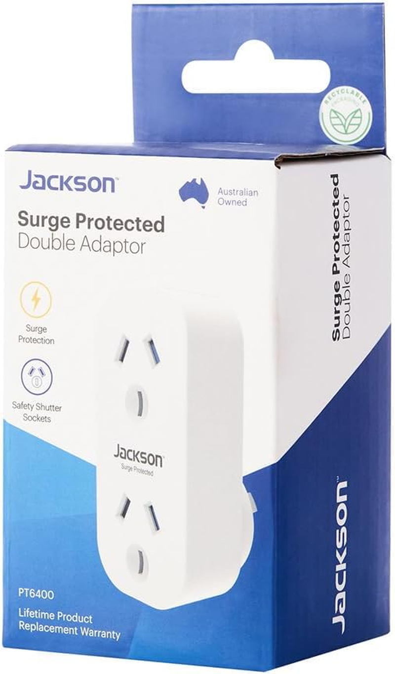 Jackson Surge Protected Double Adaptor image number 4