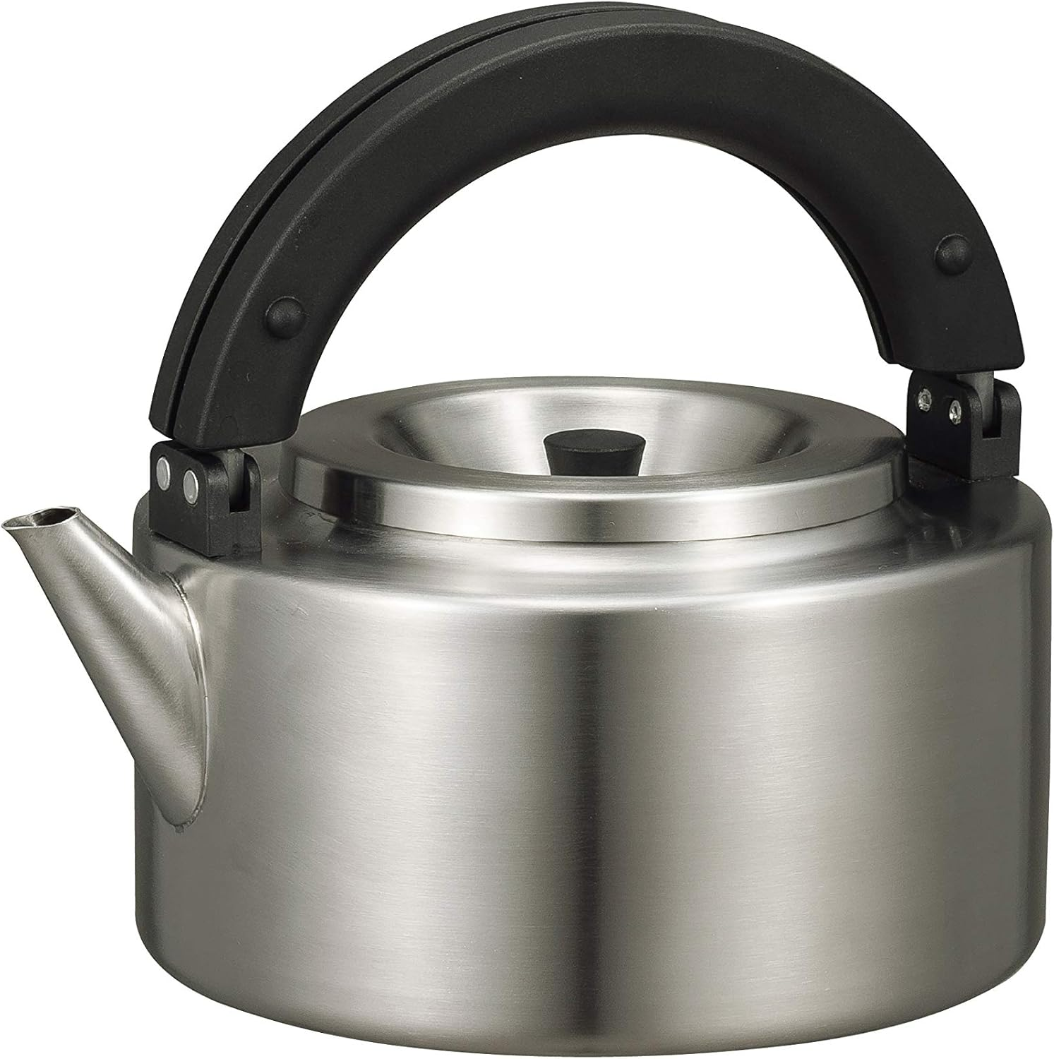 CBJAPAN Stainless Steel Kettle, Induction Compatible, 0.4 Gal (1.7 L), Flat Kettle, with Tea Strainer, Copan image number 6