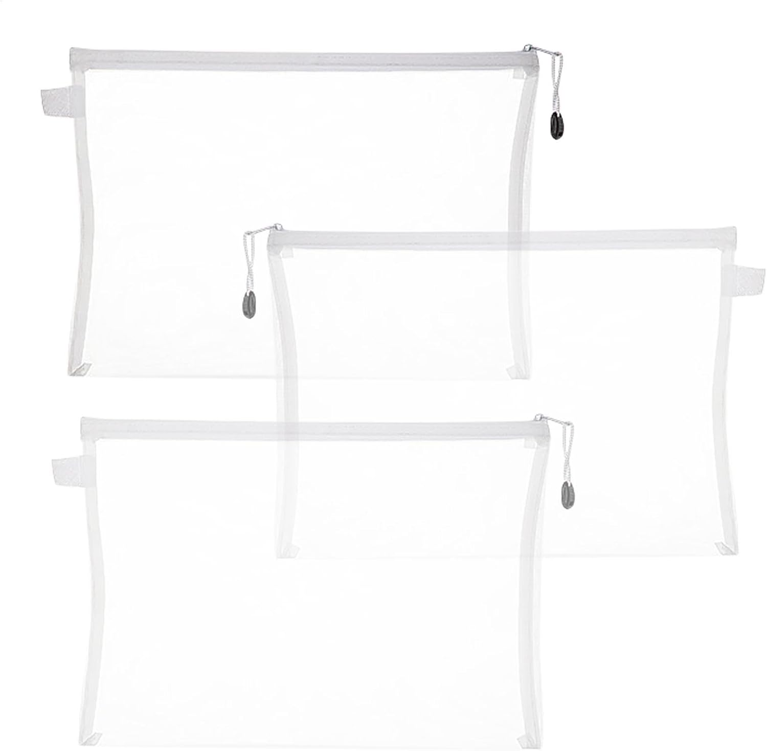 Jigsaw Puzzle Storage Case - 3 Piece Clear Case, Puzzle Storage Bags | Extra Large Clear Nylon Zipper Bags, Multipurpose Bag for School Supplies, Puz image number 1