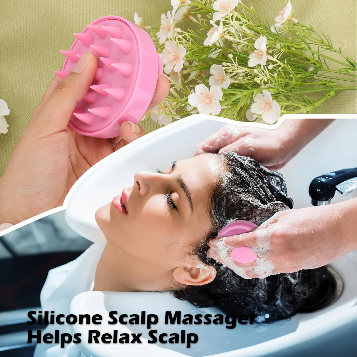 Hair Brush Set, 14 Pieces Hair Brushes, Hair Tools, Includes Transparent Cosmetic Bag, Spray Bottle, Edge Brush, Curling Brush, round Brush, Scalp Brush and Hairpins, Styling Tools image number 2