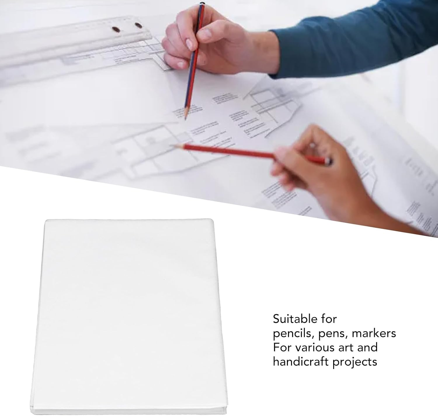 Tracing Paper, Tracing Paper for Drawing Trace Paper with 250 Sheets Semi Transparent for Crafts Art Drawing (A5) (16K) (A4)