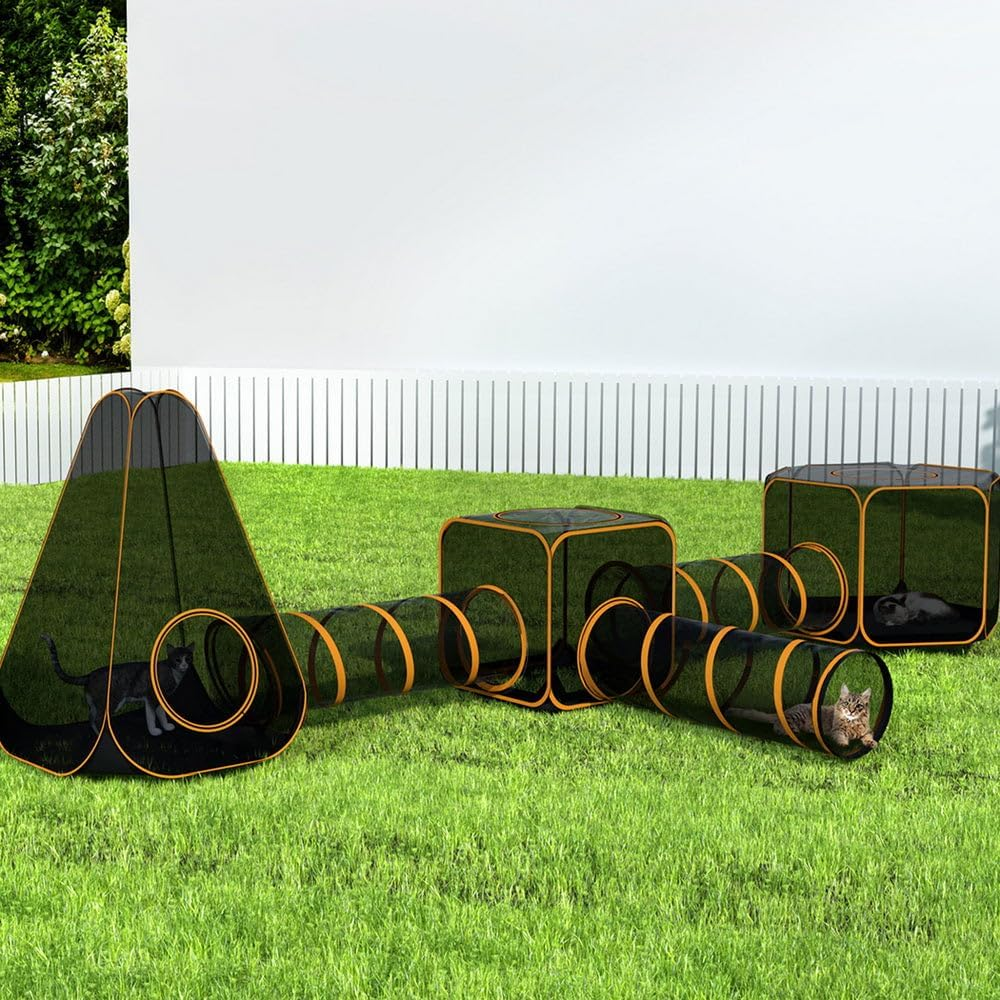 I.Pet Pet Playpen Cat House 6 in 1 Tent Tunnel Dog Puppy Rabbit Play Portable image number 1