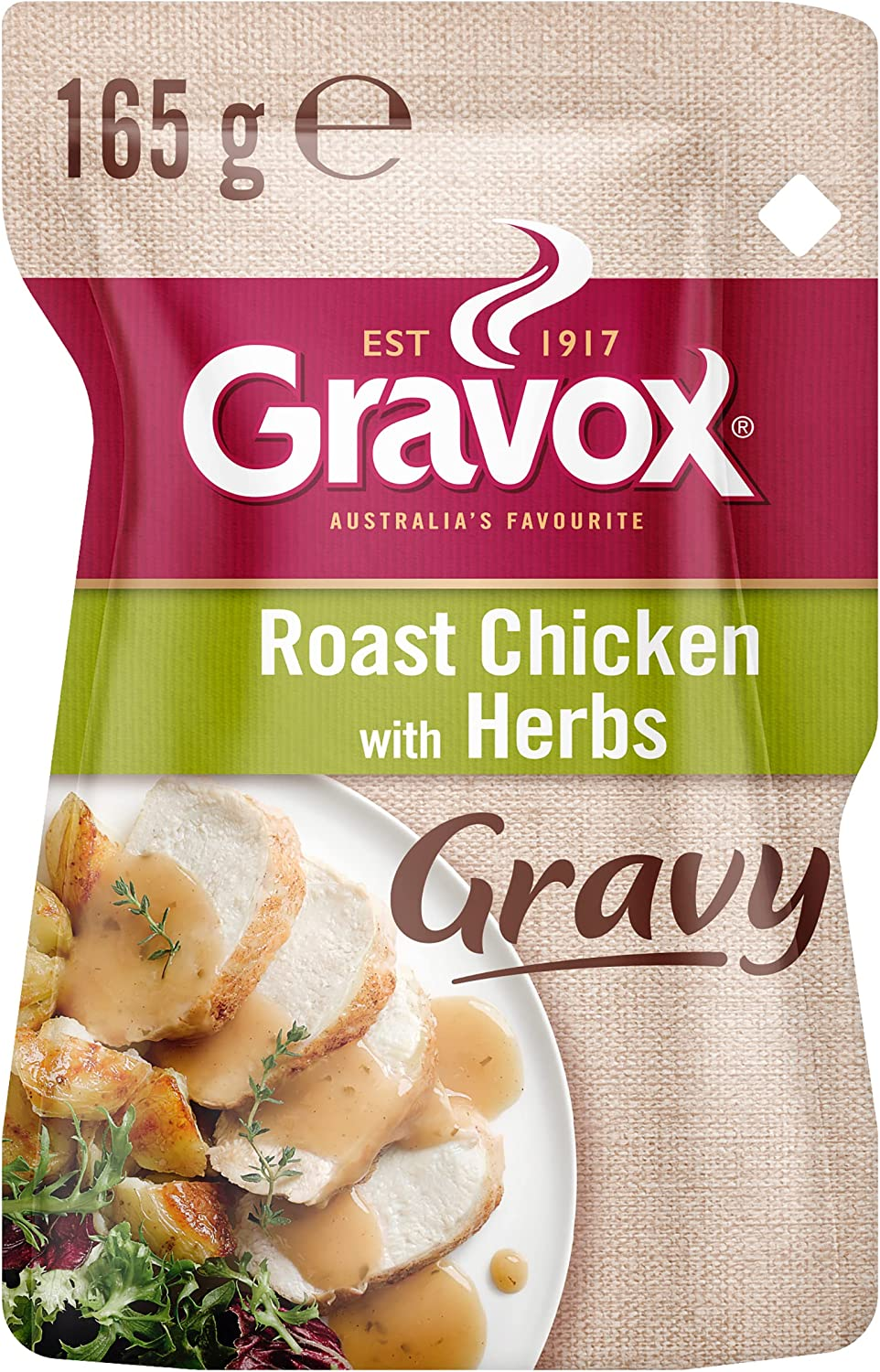 Gravox Roast Chicken with Herbs Gravy Pouch Liquid Pouch for Gravy and Liquid Stock Instant Gravy 165G image number 2