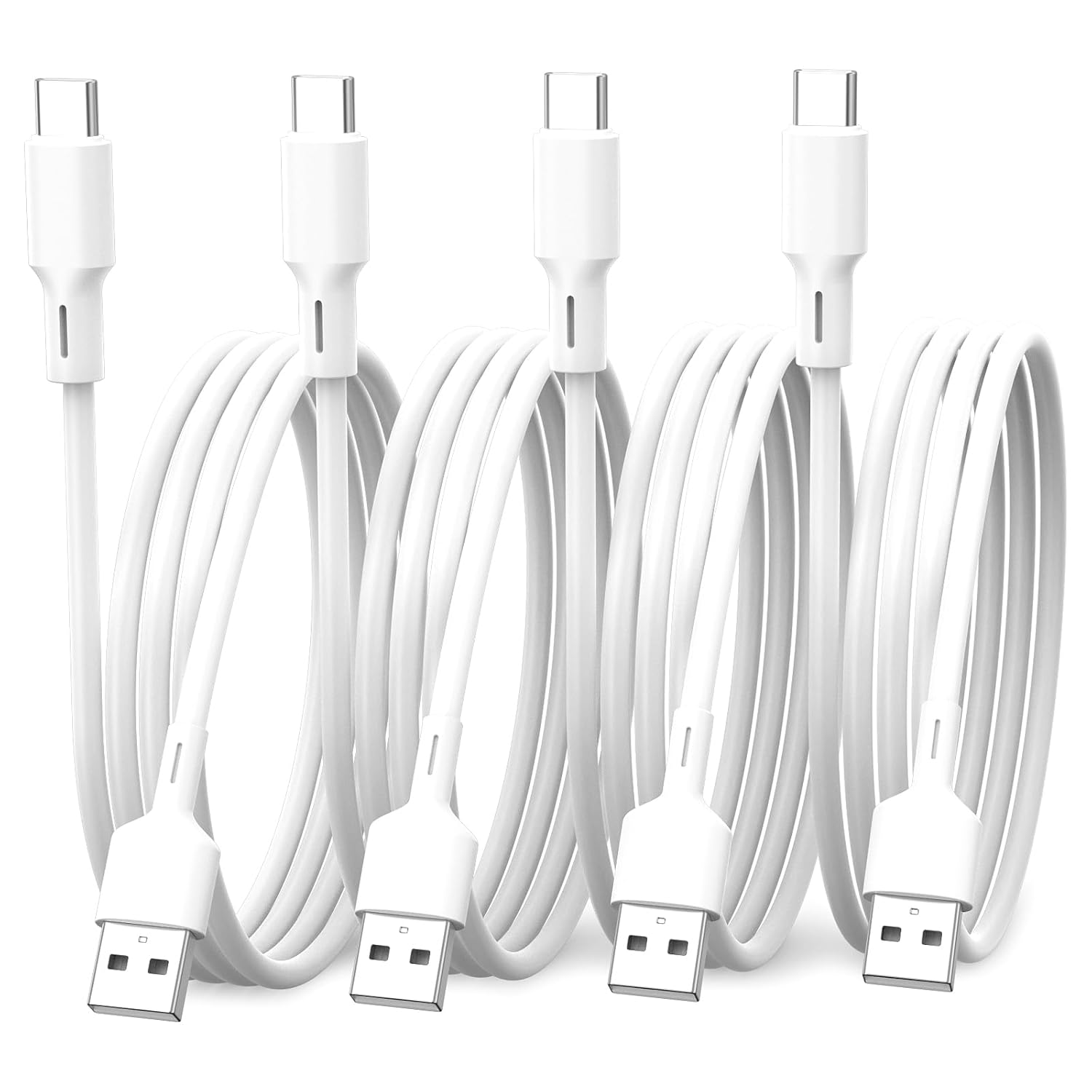 2Pack USB a to USB C Cable Fast Charging Cord Compatible with Iphone 16 15, Galaxy S24 S23 S22 Ultra, Pixel, LG, Motorola Moto, Nokia, Switch, Android Auto (1M)