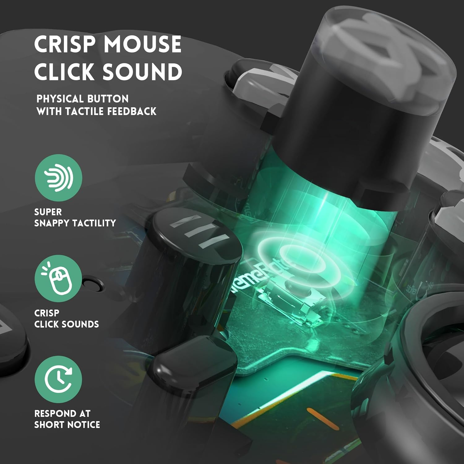 Extremerate Whole Clicky Kit for Xbox Elite Series 2 Controller Shoulder ABXY Buttons, Ergonomic Tactile Switches LT RT a B X Y Mouse Click Kit for Xbox Elite Series 2 Core Controller (Model 1797) image number 3