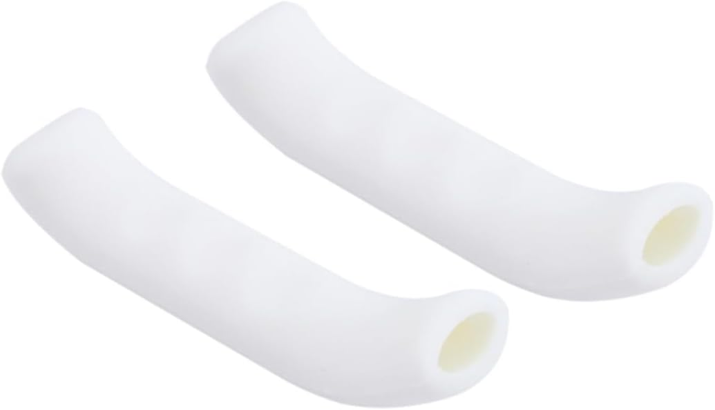 Milisten Bike Grips Handlebar Grips Bike Handle Grips White