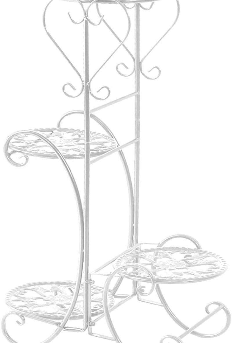 Levede Plant Stand Outdoor Indoor Metal Flower Pots Rack Corner Planter Shelf image number 4