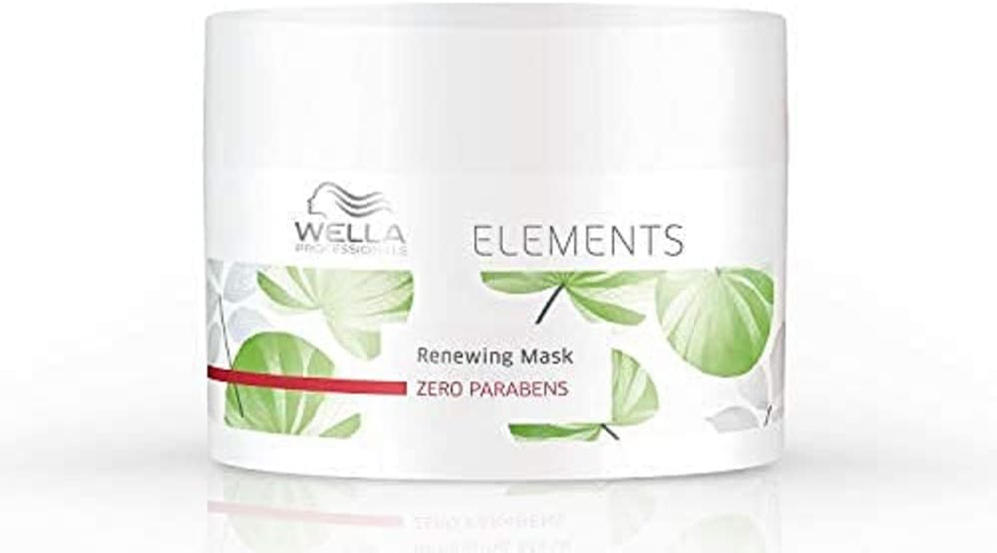 Wella Professionals Elements Silicone Free Renewing Moisturising Hair Mask for All Hair Types, Normal to Oily Scalp 500Ml