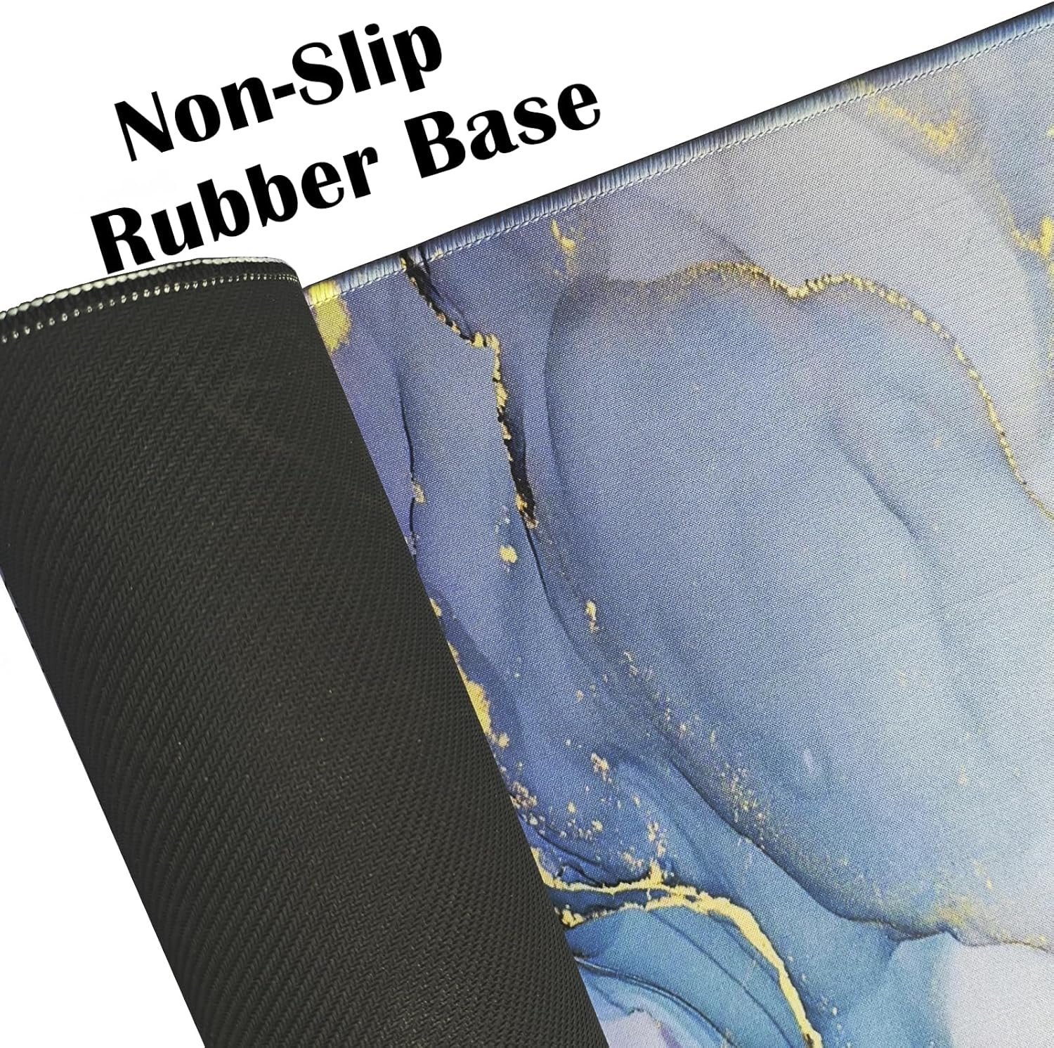 NASHRIO Mouse Pad Computer Desk Mat 80X30Cm Large Mousepad Desk Pad Mat, Long Keyboard Mouse Pad Mats Gaming Mousemat Desk Protector Pad for Laptop (Blue Pink Marble)